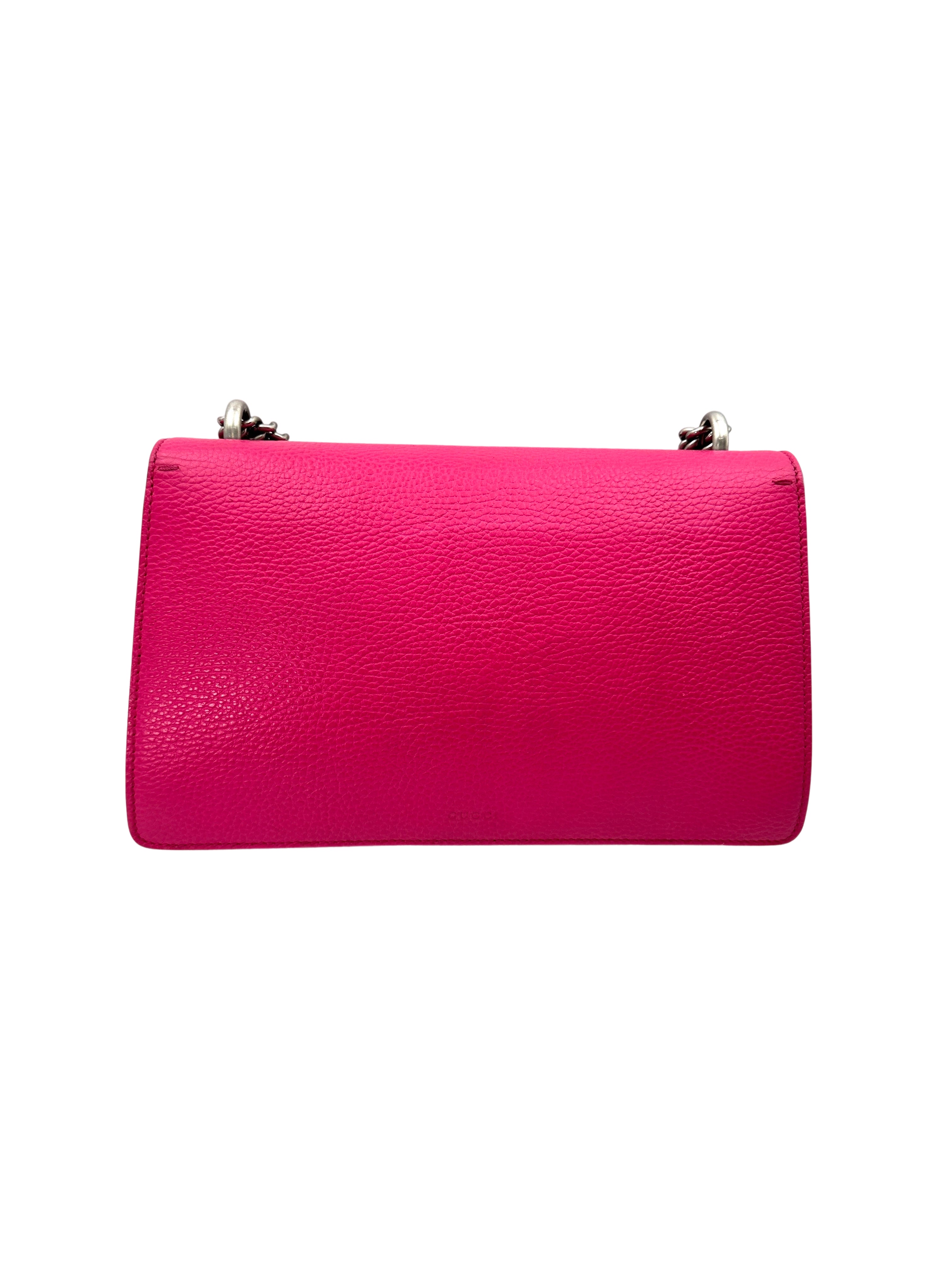 Gucci Dionysus Pink Leather Medium Size Shoulder Bag GG942