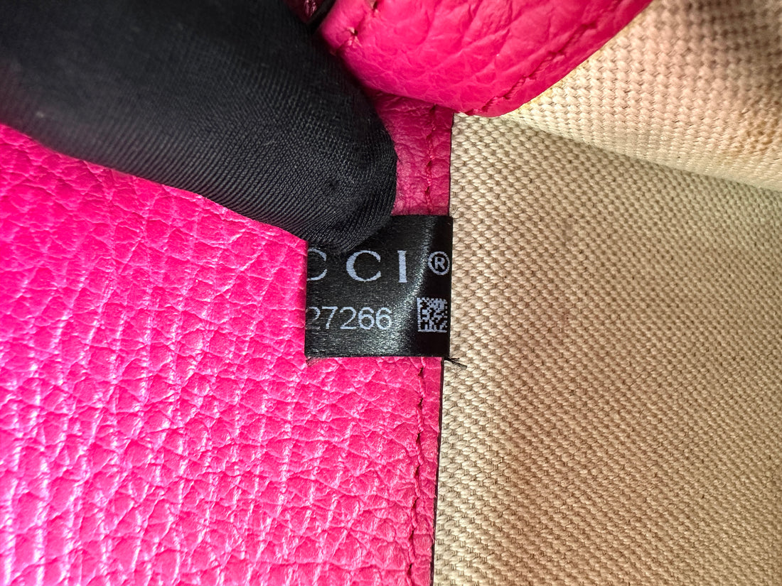 Gucci Dionysus Pink Leather Medium Size Shoulder Bag GG942