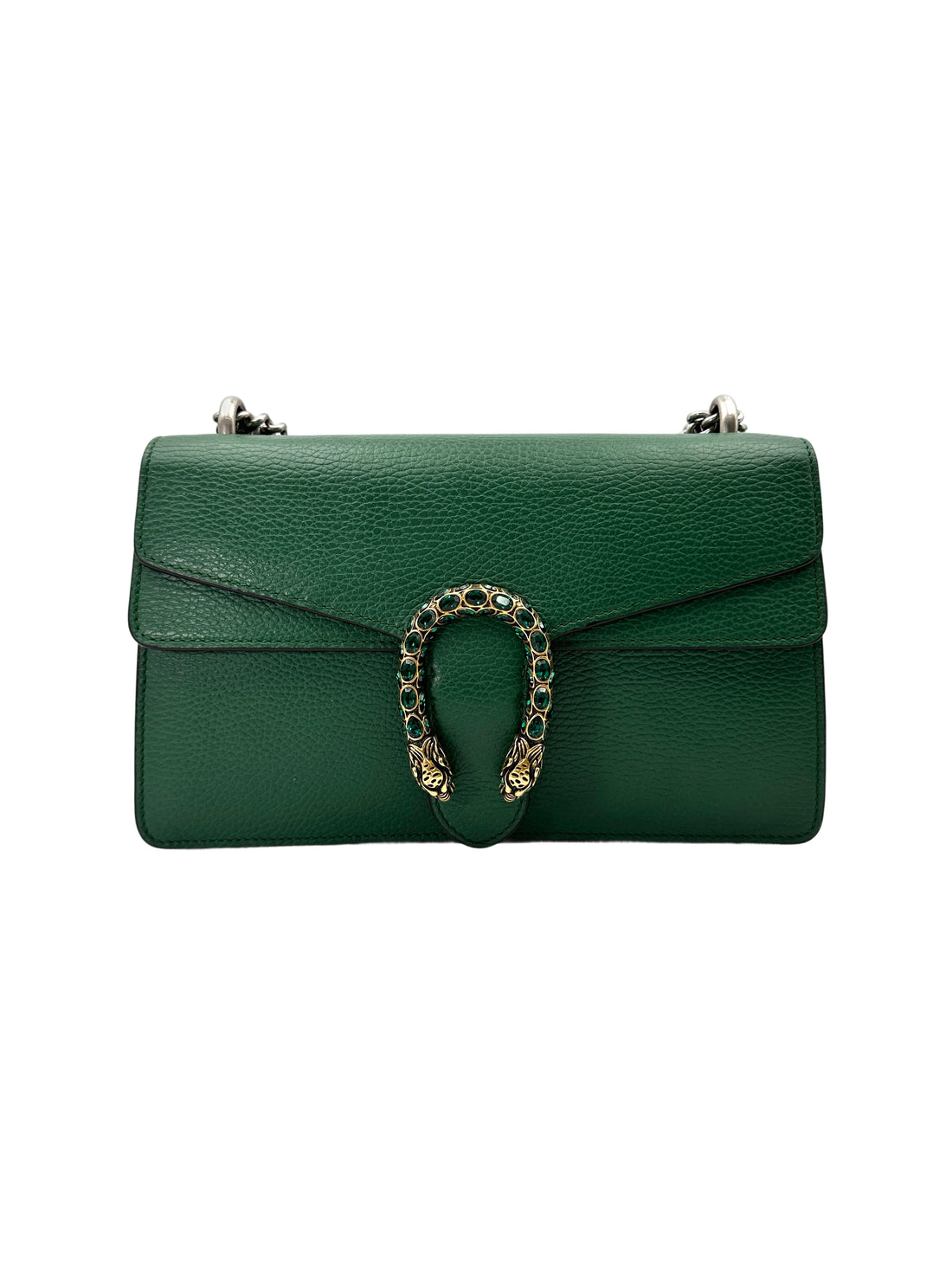 Gucci Dionysus Green Leather Medium Size Shoulder Bag GG938