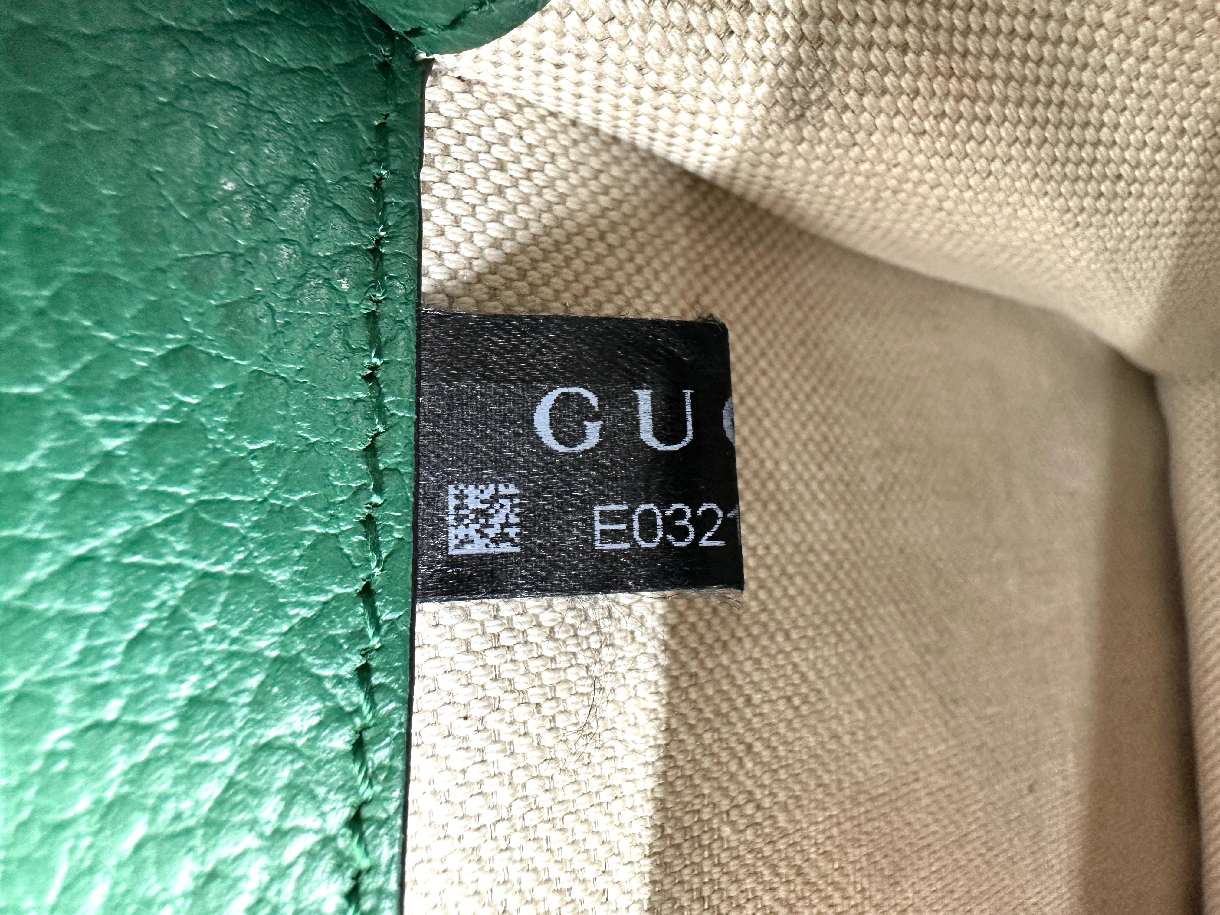 Gucci Dionysus Green Leather Medium Size Shoulder Bag GG938