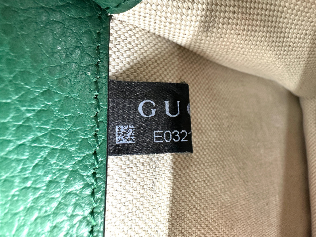 Gucci Dionysus Green Leather Medium Size Shoulder Bag GG938