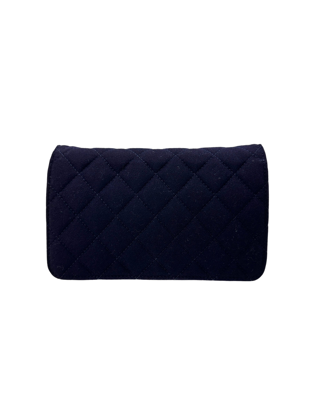 Chanel Paris-Hamburg Navy Quilted Felt Wallet On Chain With Nautical Charms(26***31) CC1917