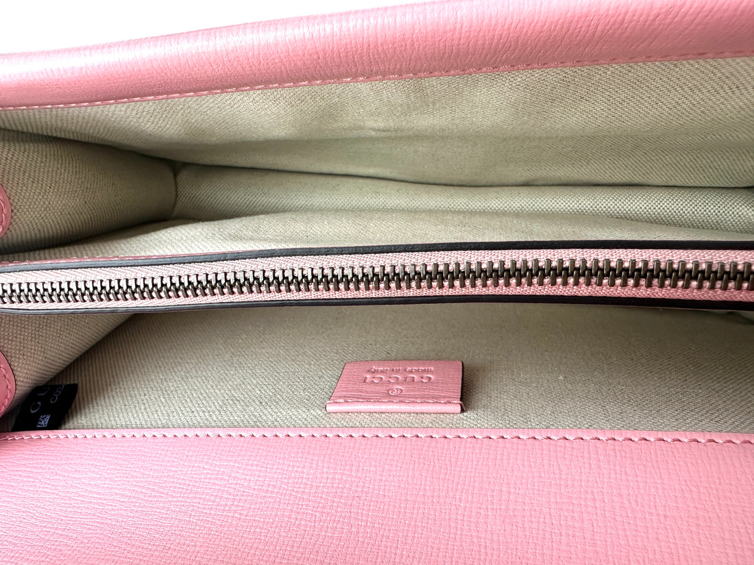 Gucci Dionysus Red/Pink Leather Medium Size Shoulder Bag GG944