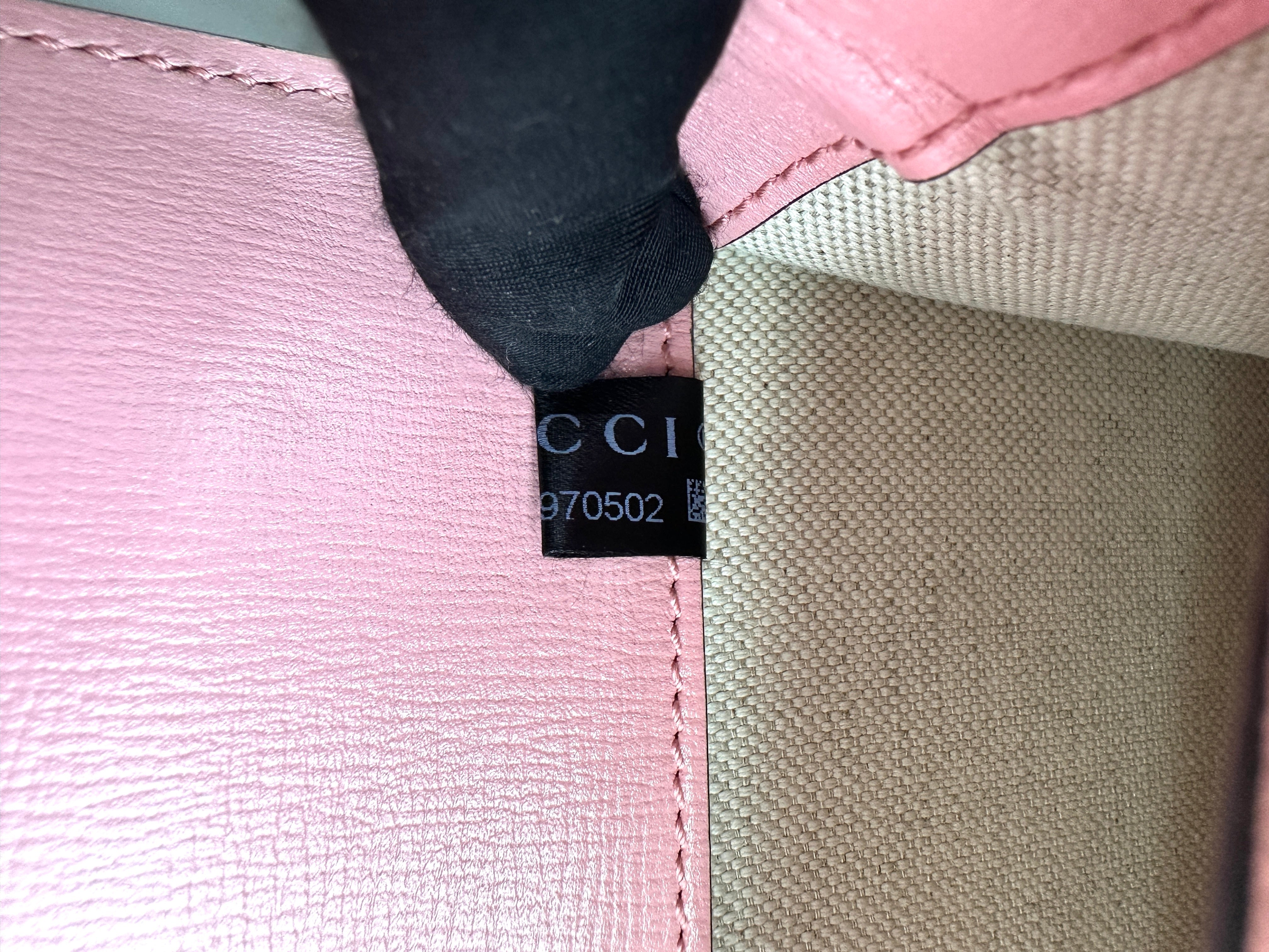 Gucci Dionysus Red/Pink Leather Medium Size Shoulder Bag GG944