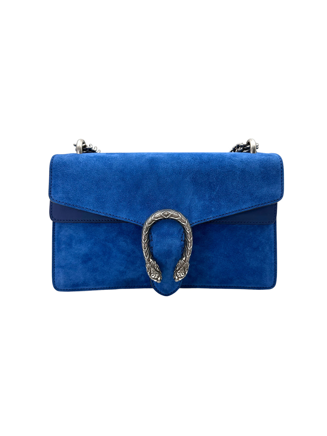 Gucci Dionysus Blue Suede Shoulder Bag GG940
