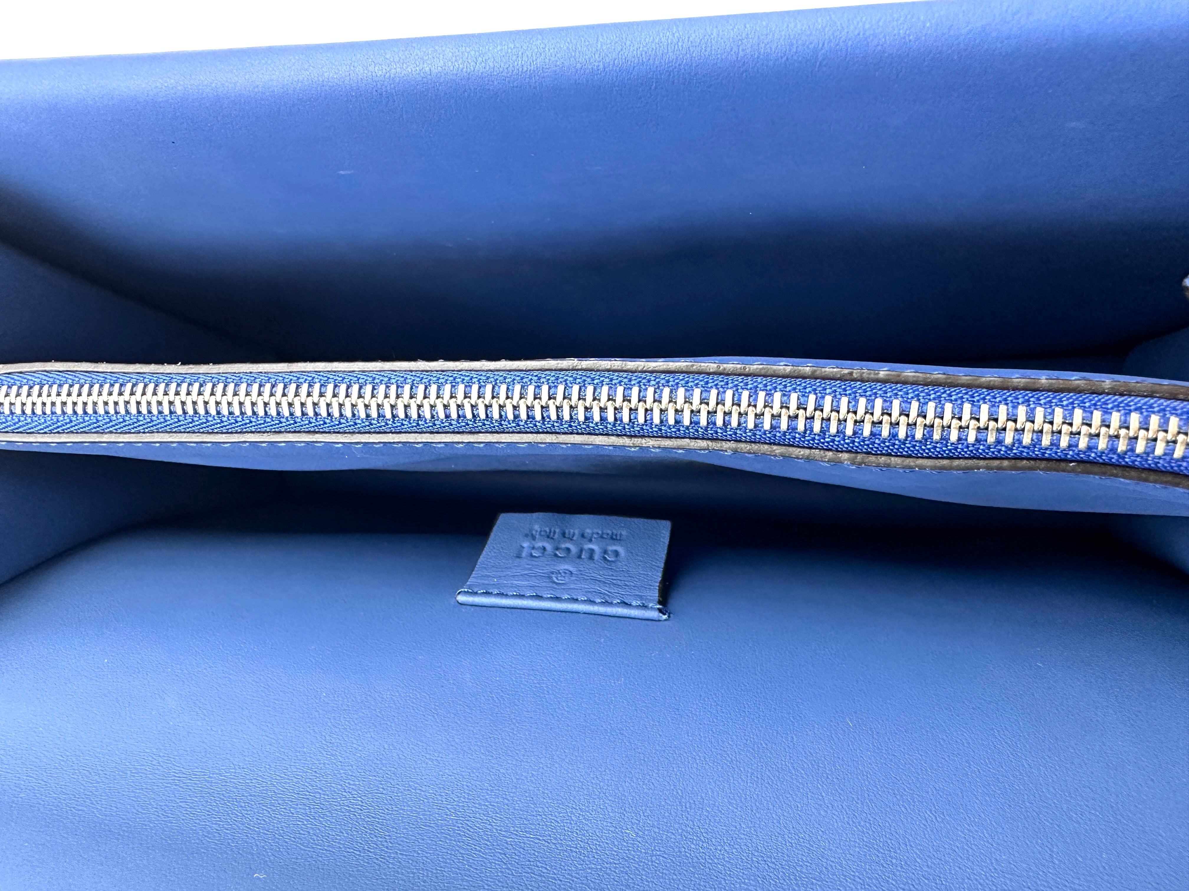 Gucci Dionysus Blue Suede Shoulder Bag GG940