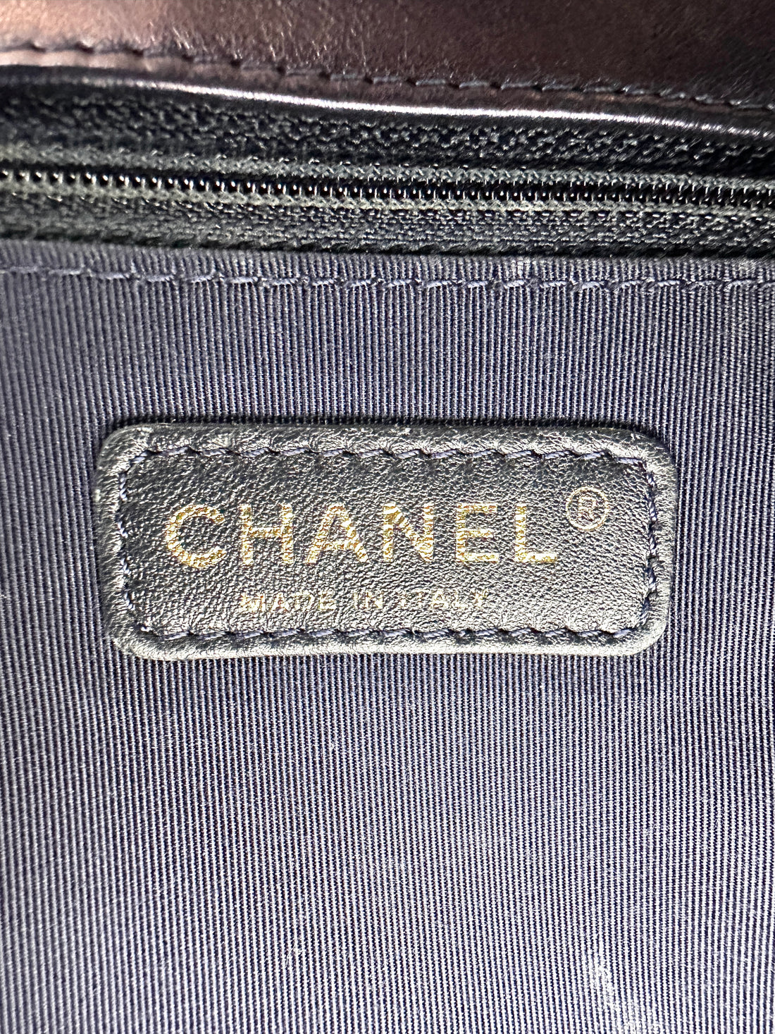 Chanel LeBoy Cube Navy Quilted Calfskin Large Size Flap Bag(18***32) CC1914
