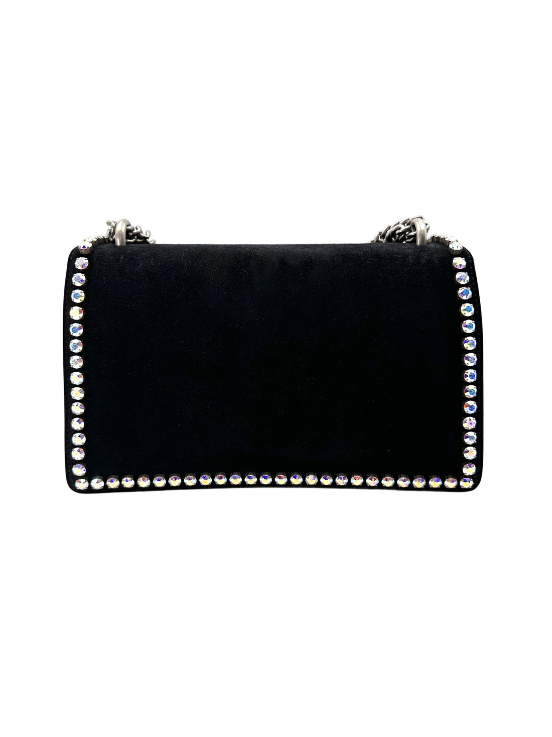 Gucci Dionysus GG Supreme Crystal Black Canvas Shoulder Bag GG945