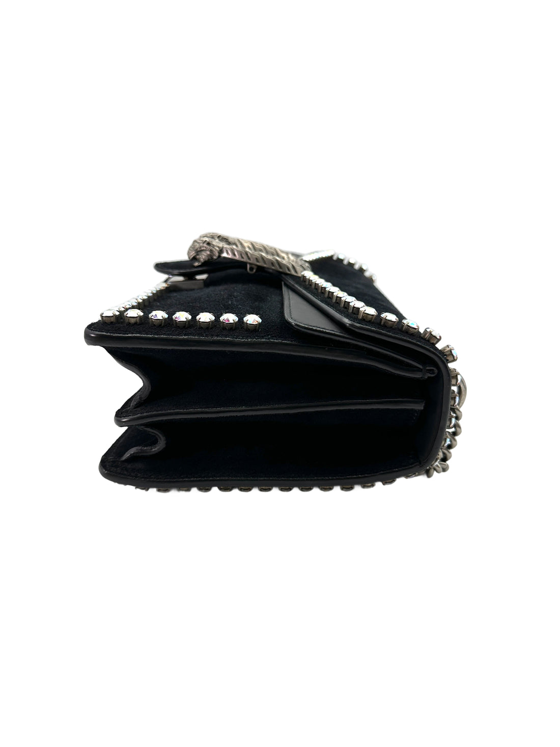 Gucci Dionysus GG Supreme Crystal Black Canvas Shoulder Bag GG945