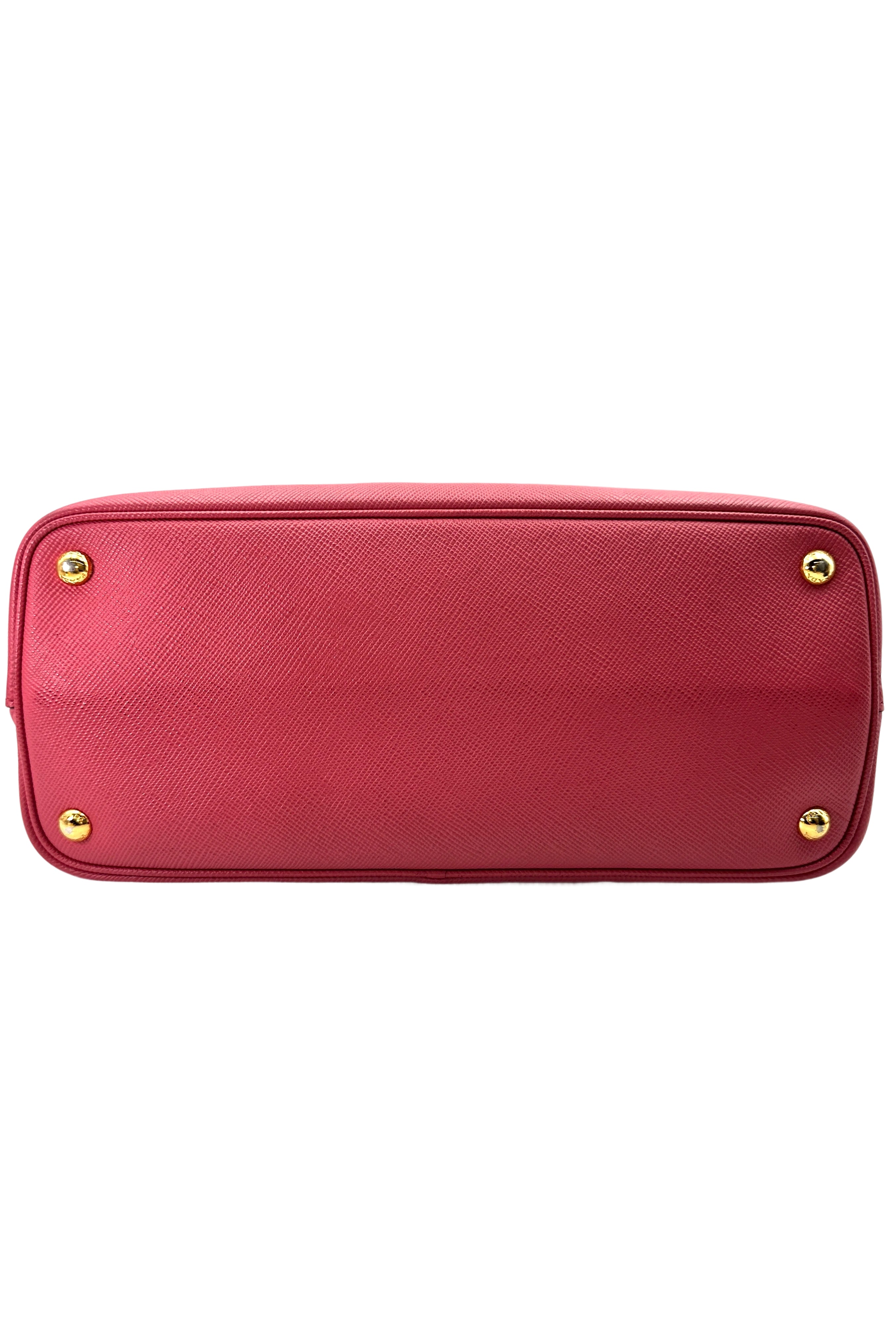 Prada Galleria Red Saffiano Leather Handle Bag PR313