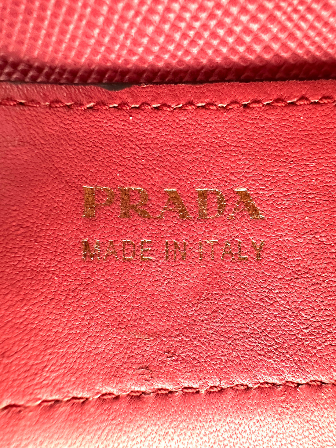 Prada Galleria Red Saffiano Leather Handle Bag PR313