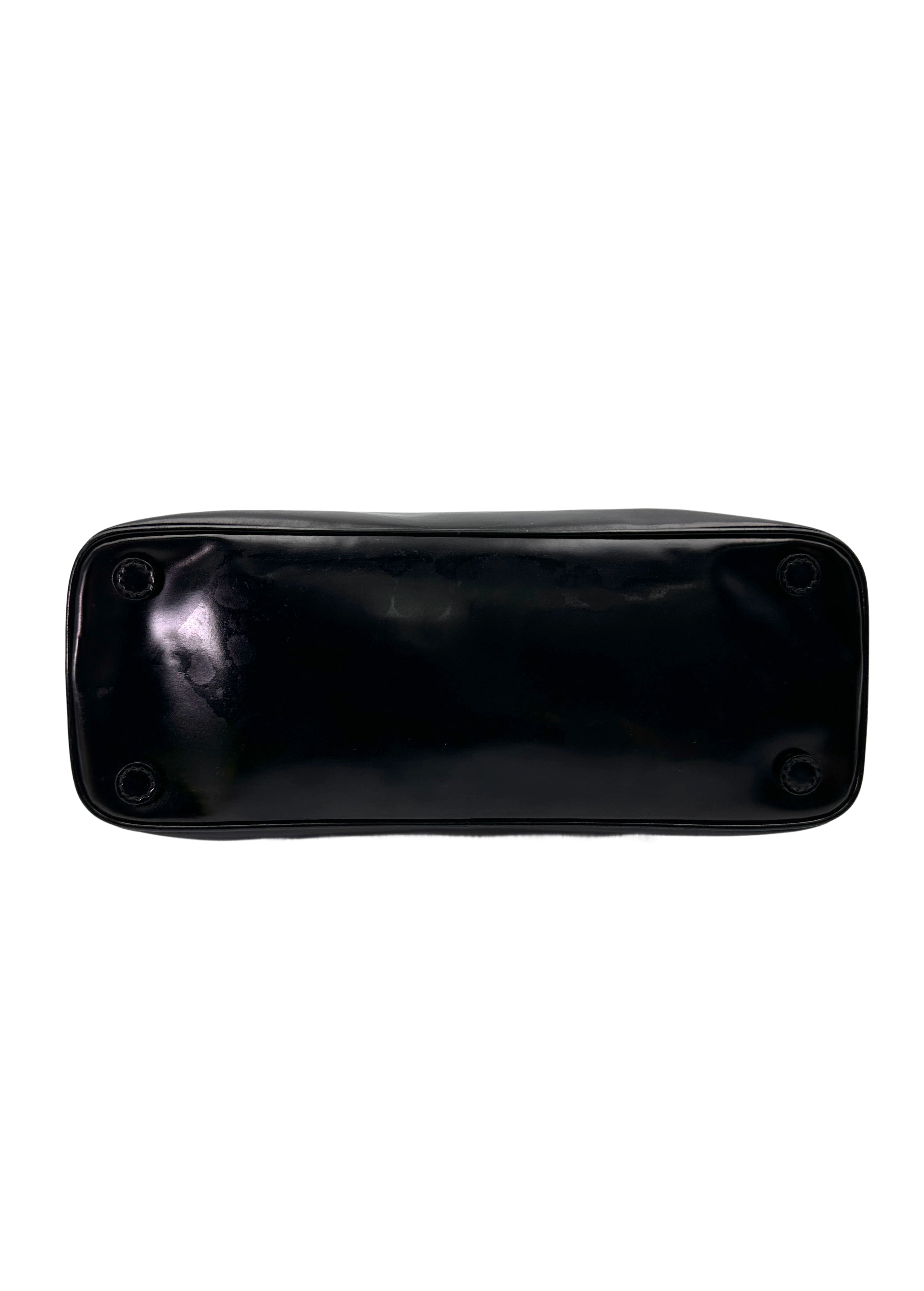 Prada Promenade Black Saffiano Leather Handle Bag PR314
