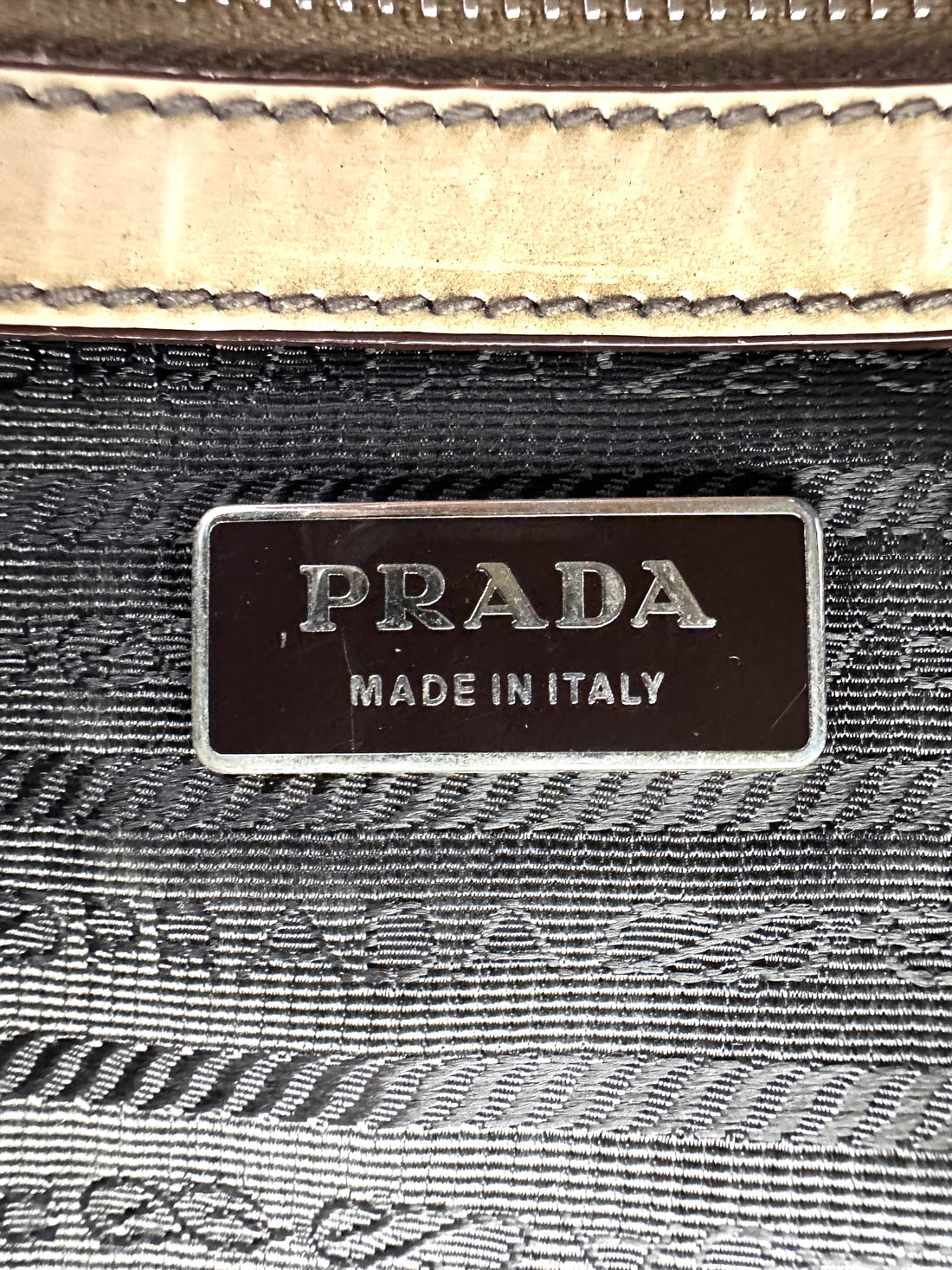 Prada Promenade Black Saffiano Leather Handle Bag PR314