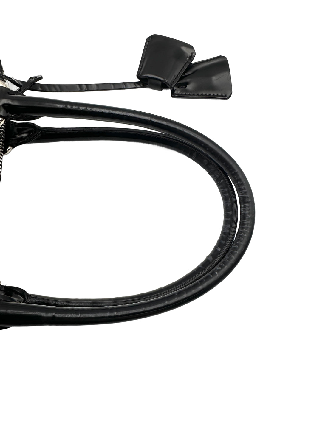 Prada Promenade Black Saffiano Leather Handle Bag PR314