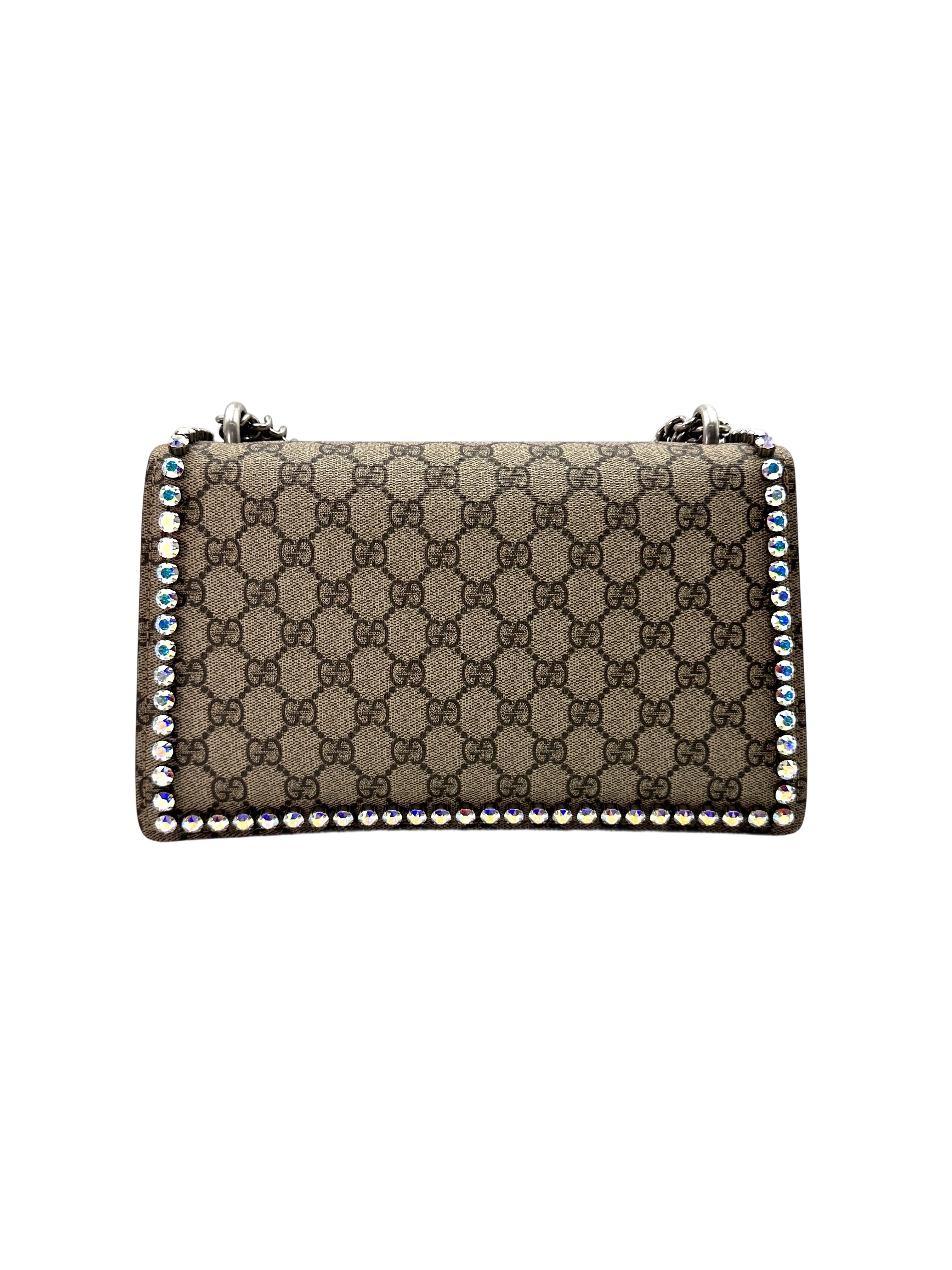 Gucci Dionysus GG Supreme Crystal Canvas Shoulder Bag GG948