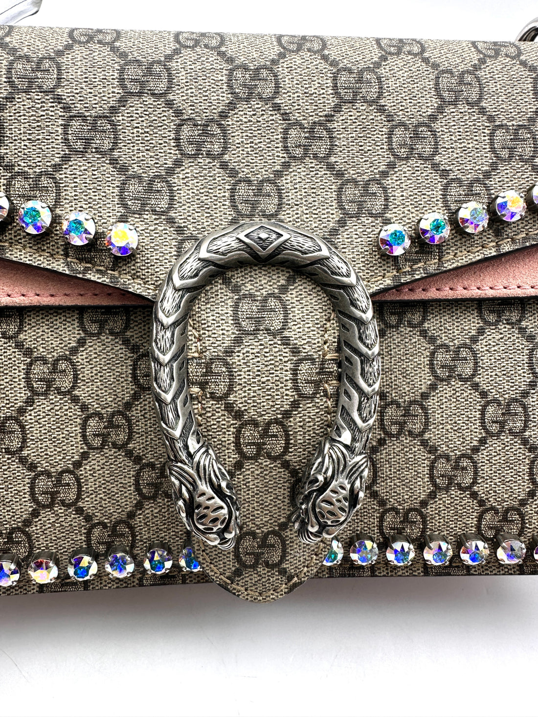 Gucci Dionysus GG Supreme Crystal Canvas Shoulder Bag GG948