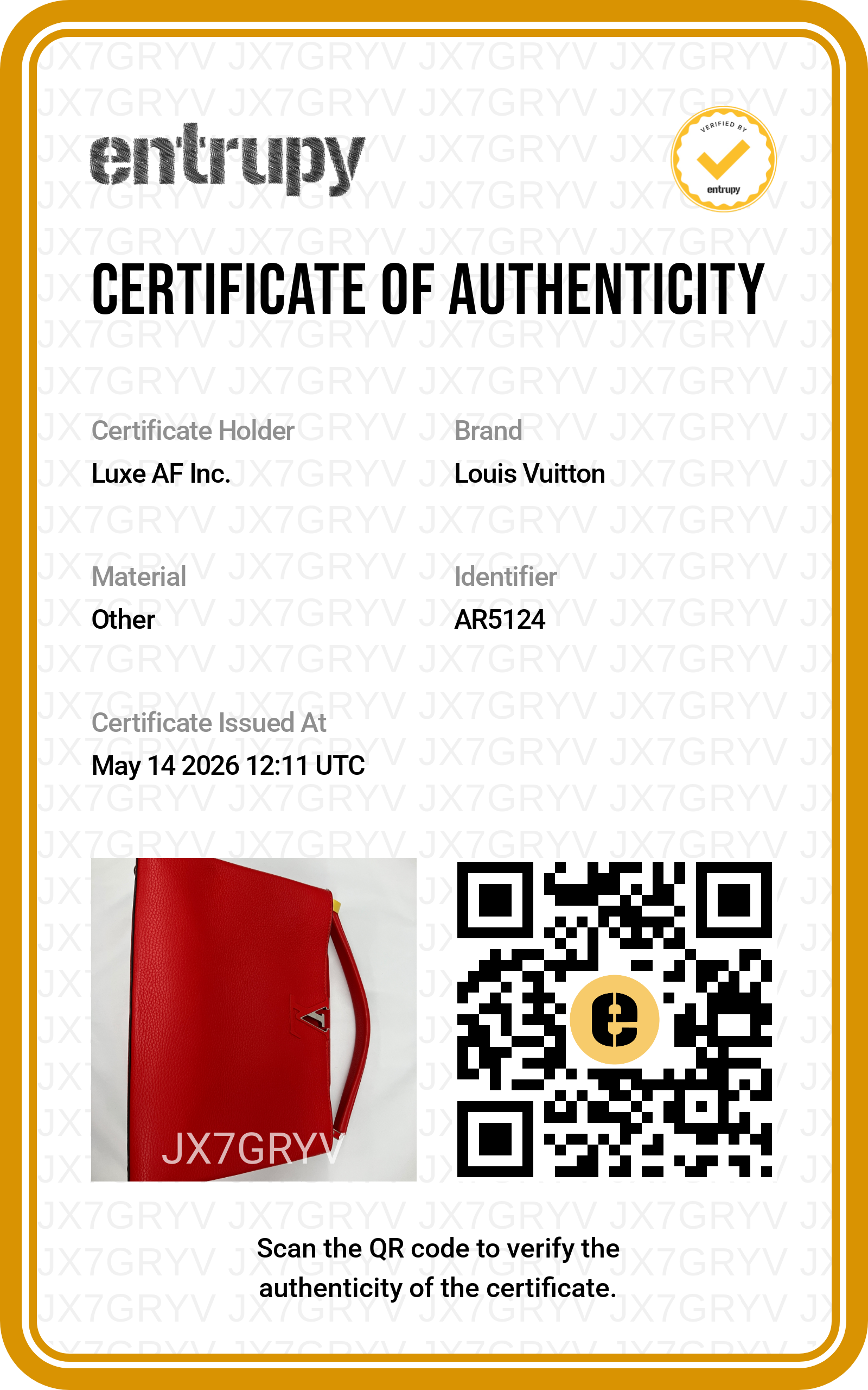 Louis Vuitton Capucines Red Leather Handle Bag LV2677