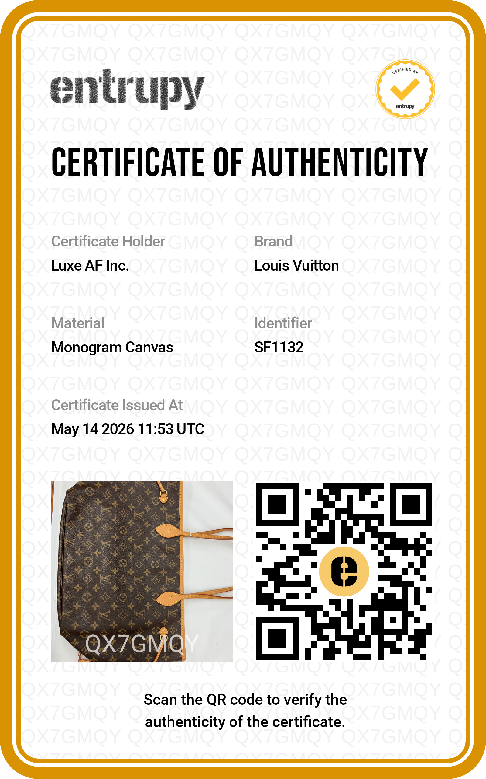 Louis Vuitton Neverfull Monogram Canvas Shoulder Bag LV2683