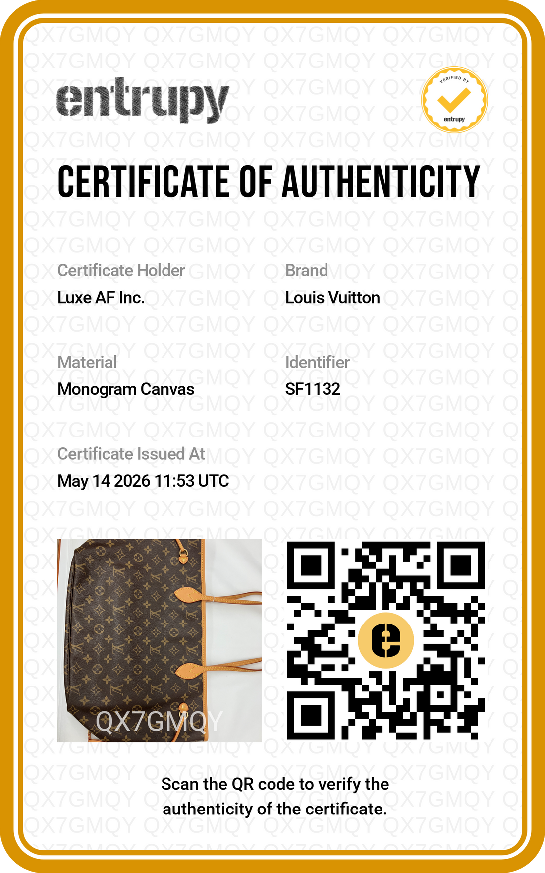Louis Vuitton Neverfull Monogram Canvas Shoulder Bag LV2683