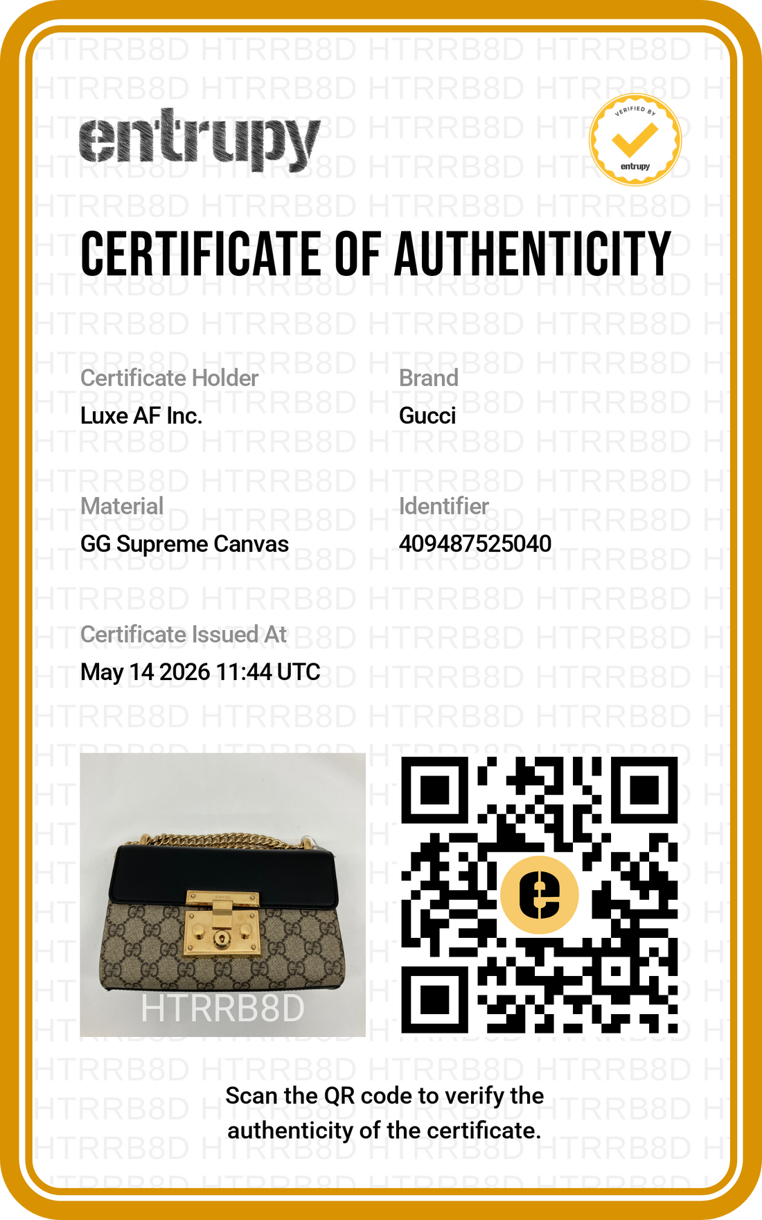 Gucci Padlock GG Canvas & Black Leather Small Size Shoulder Bag GG950