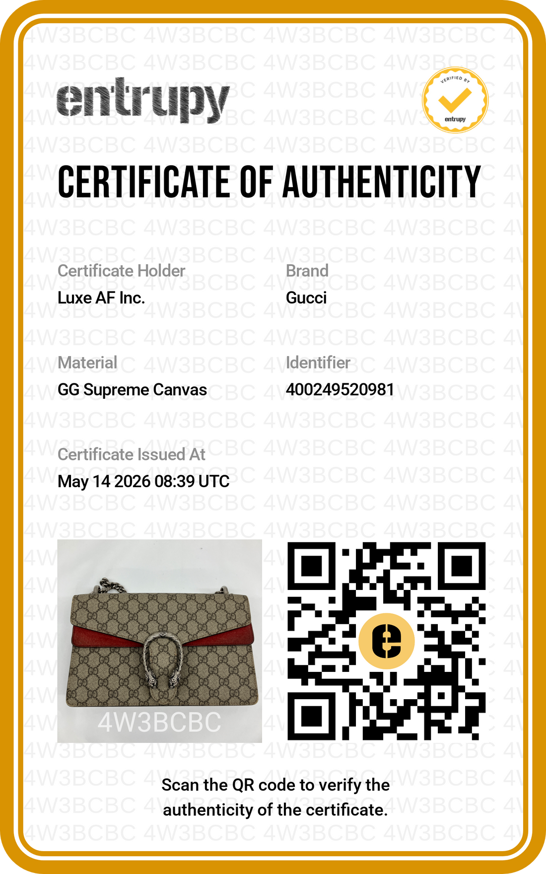 Gucci Dionysus GG Supreme Canvas Medium Size Shoulder Bag With Red Tirm GG947