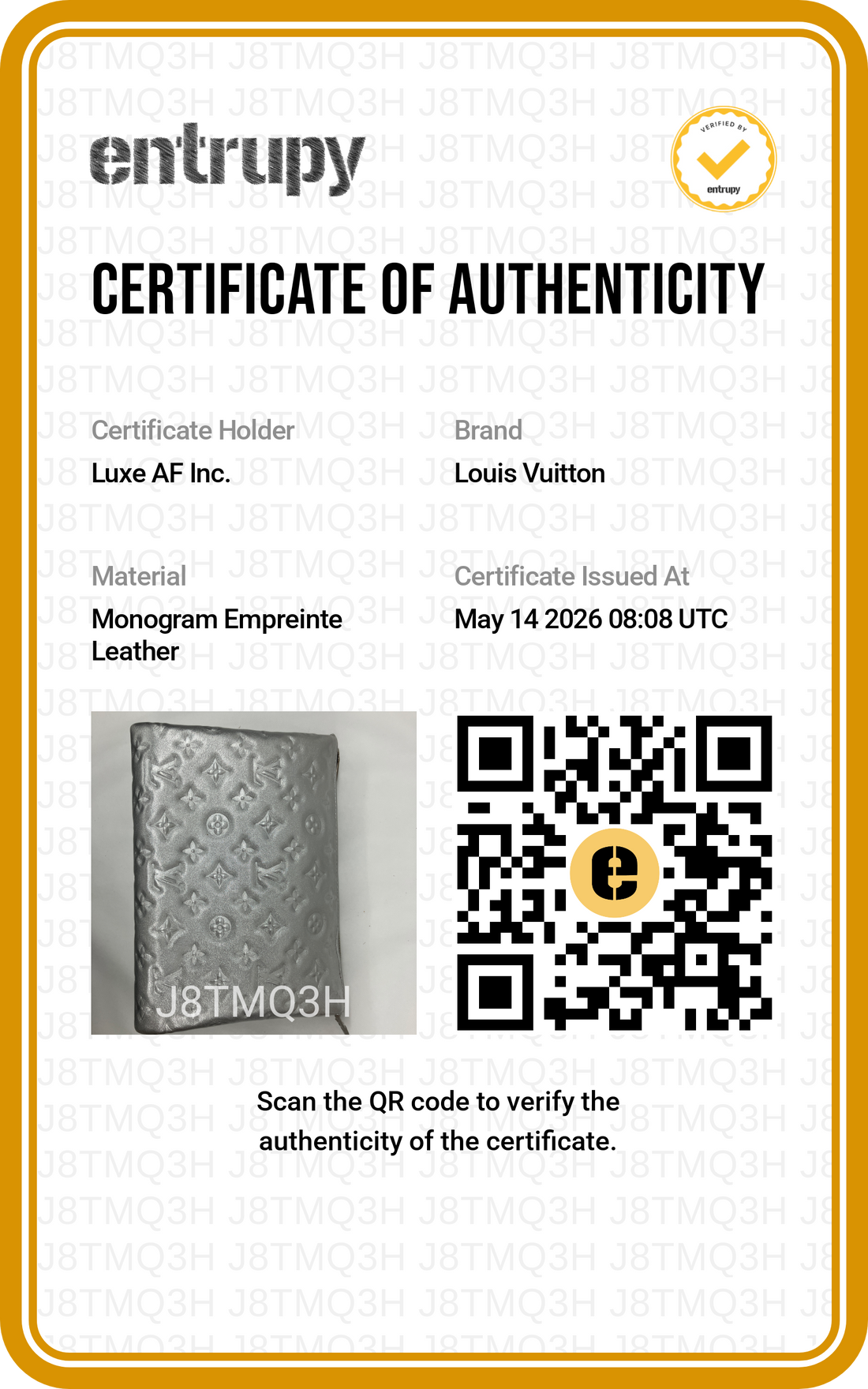 Louis Vuitton Coussin PM Silver Monogram Embossed Leather Shoulder Bag LV2676