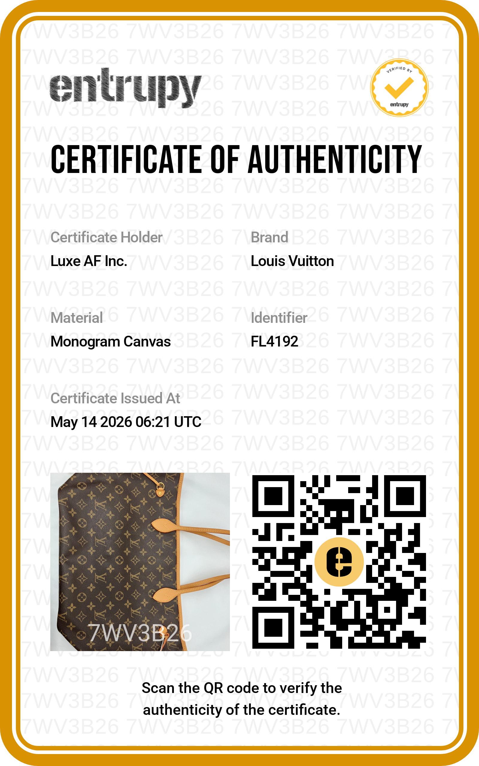 Louis Vuitton Neverfull Monogram Canvas Shoulder Bag LV2673