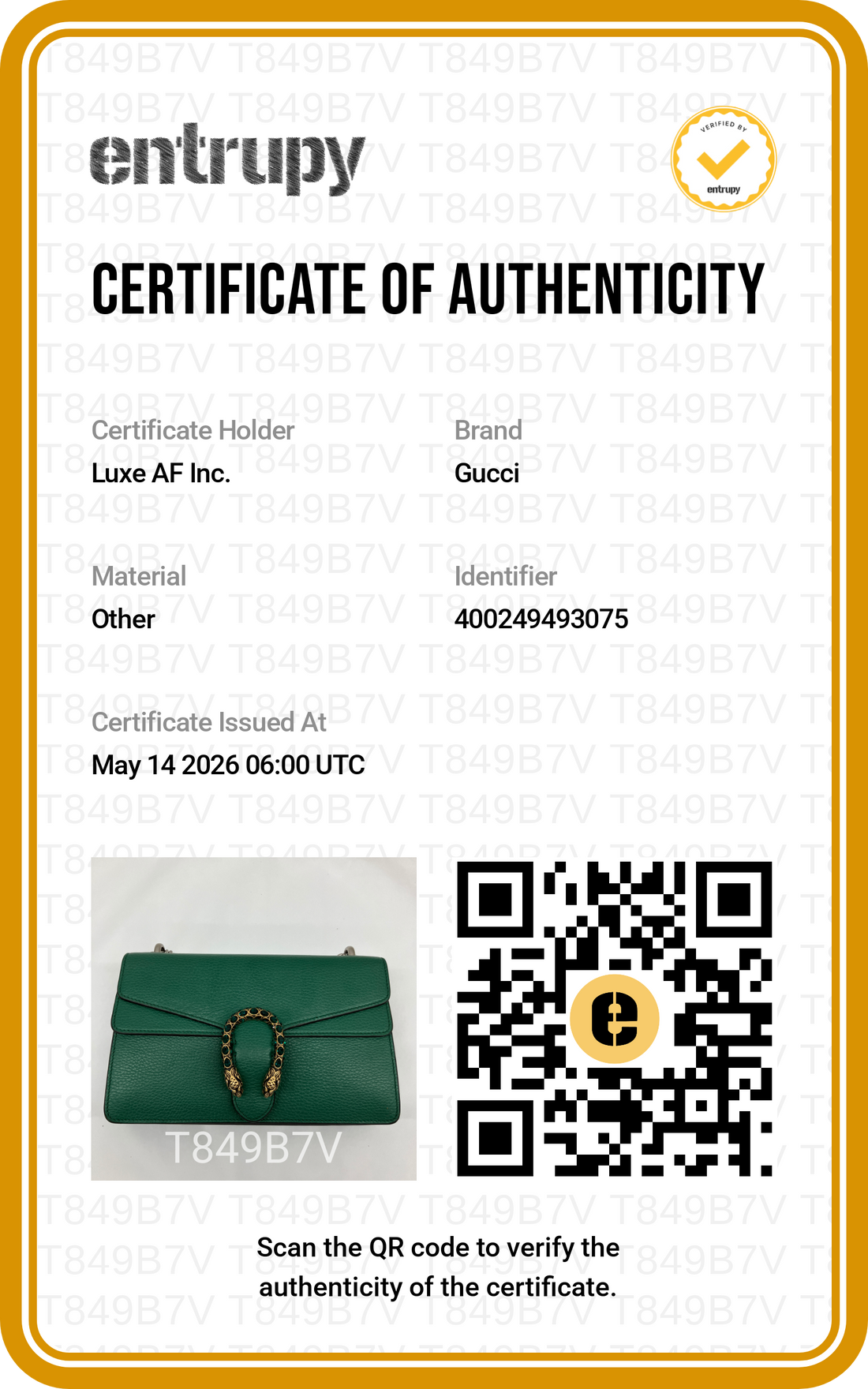 Gucci Dionysus Green Leather Medium Size Shoulder Bag GG938