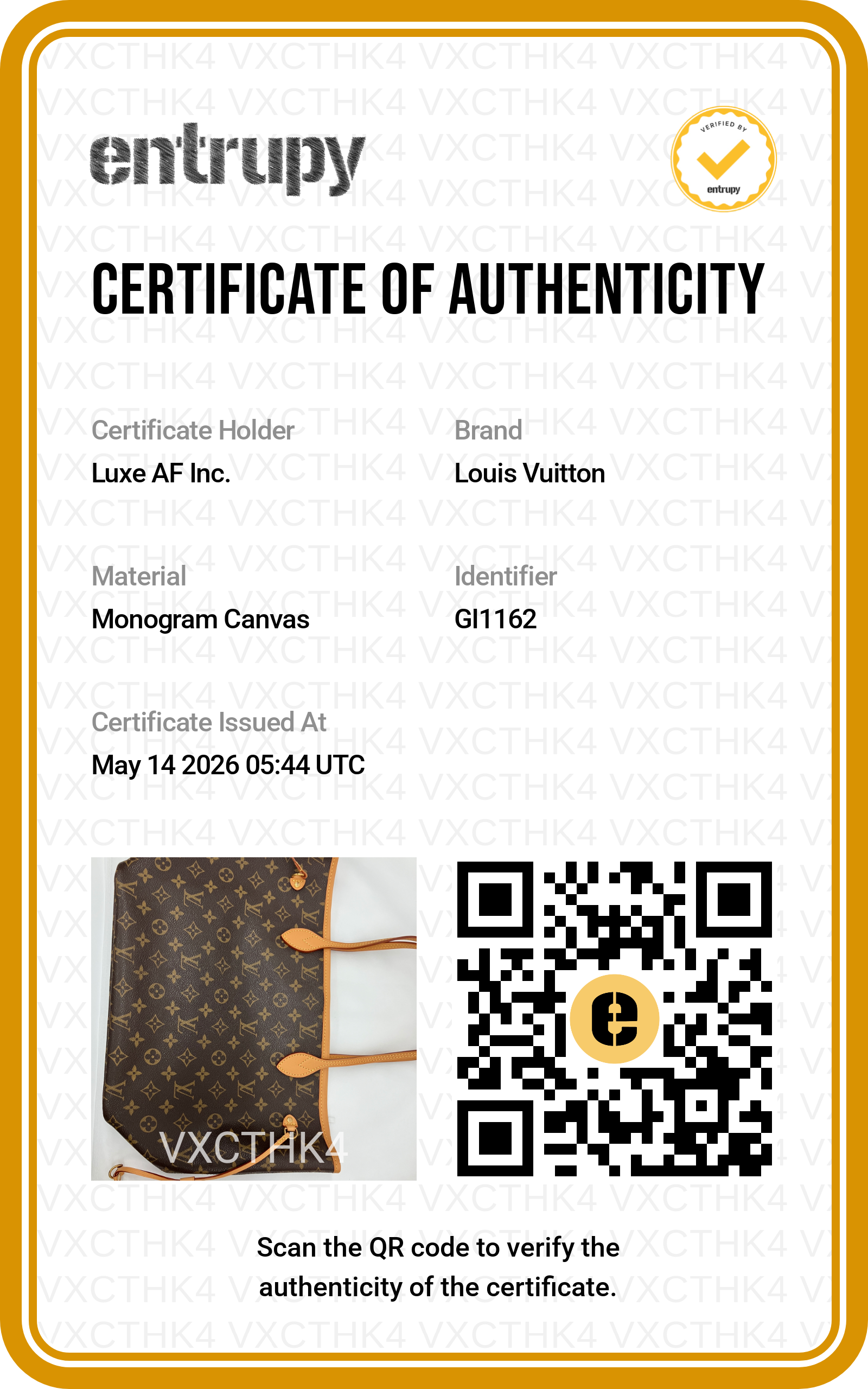 Louis Vuitton Neverfull Monogram Canvas Shoulder Bag LV2674