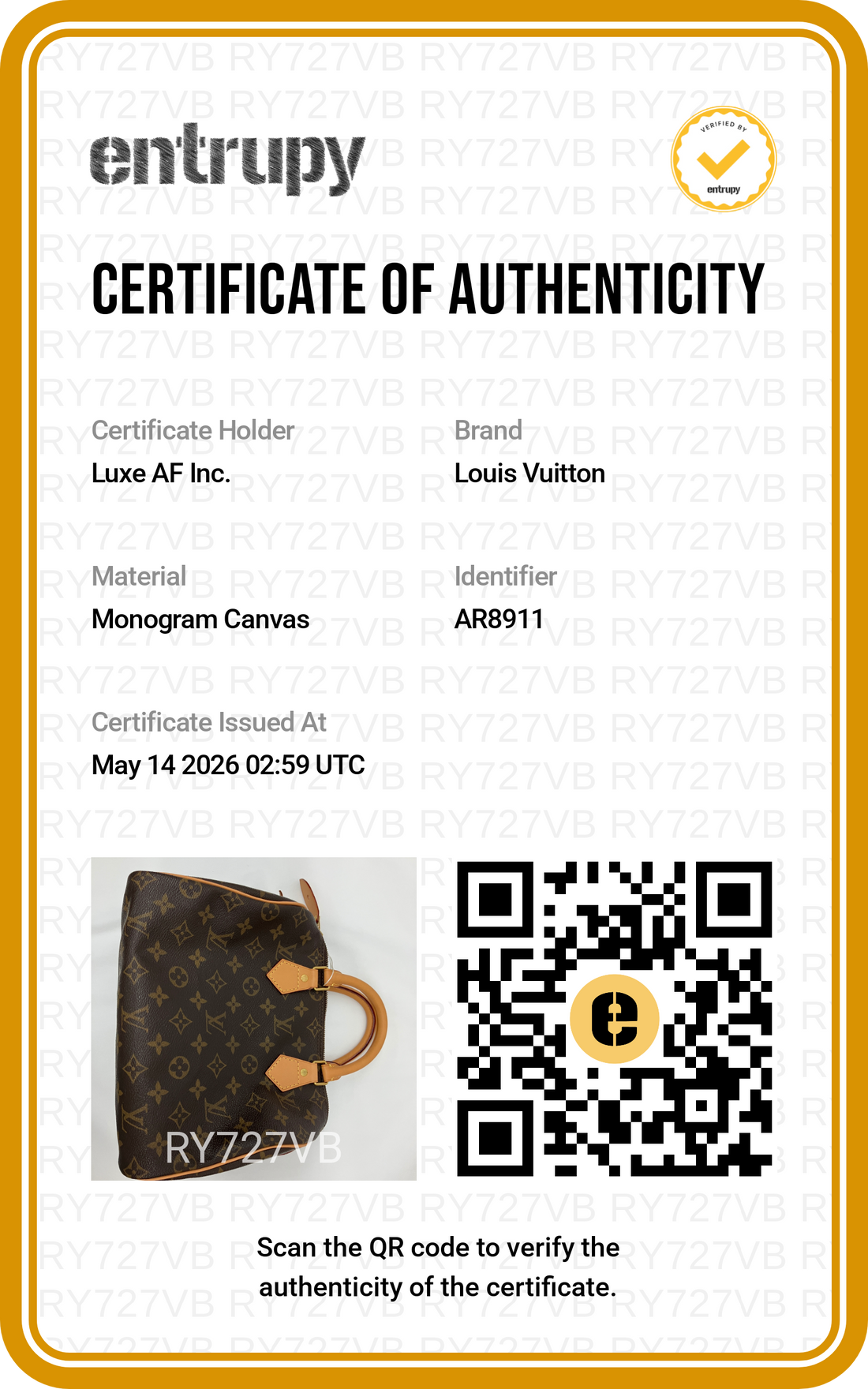 Louis Vuitton Speedy25 Monogram Canvas Handle Bag LV2666