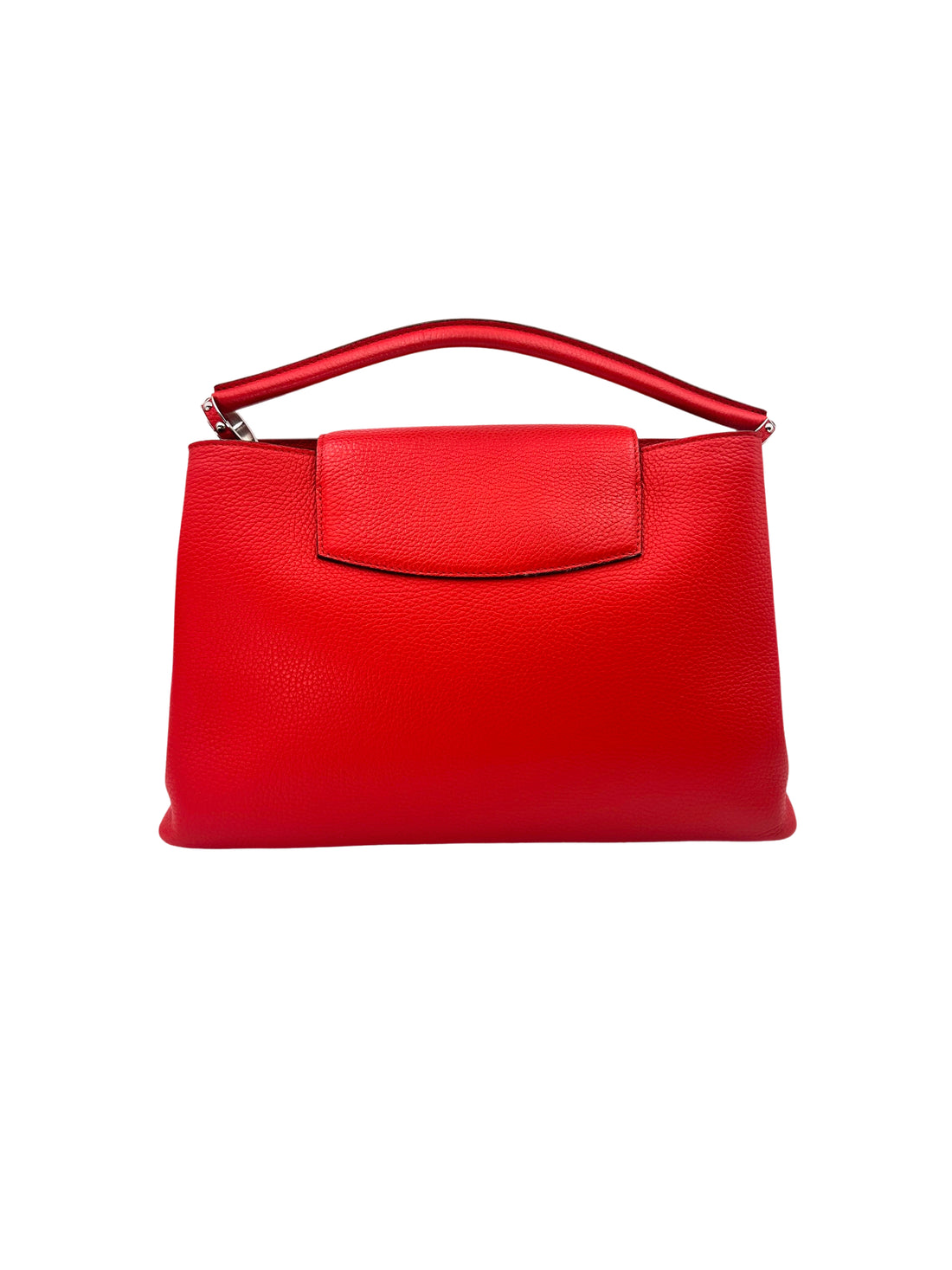 Louis Vuitton Capucines Red Leather Handle Bag LV2677