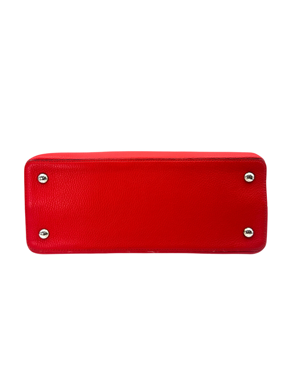 Louis Vuitton Capucines Red Leather Handle Bag LV2677