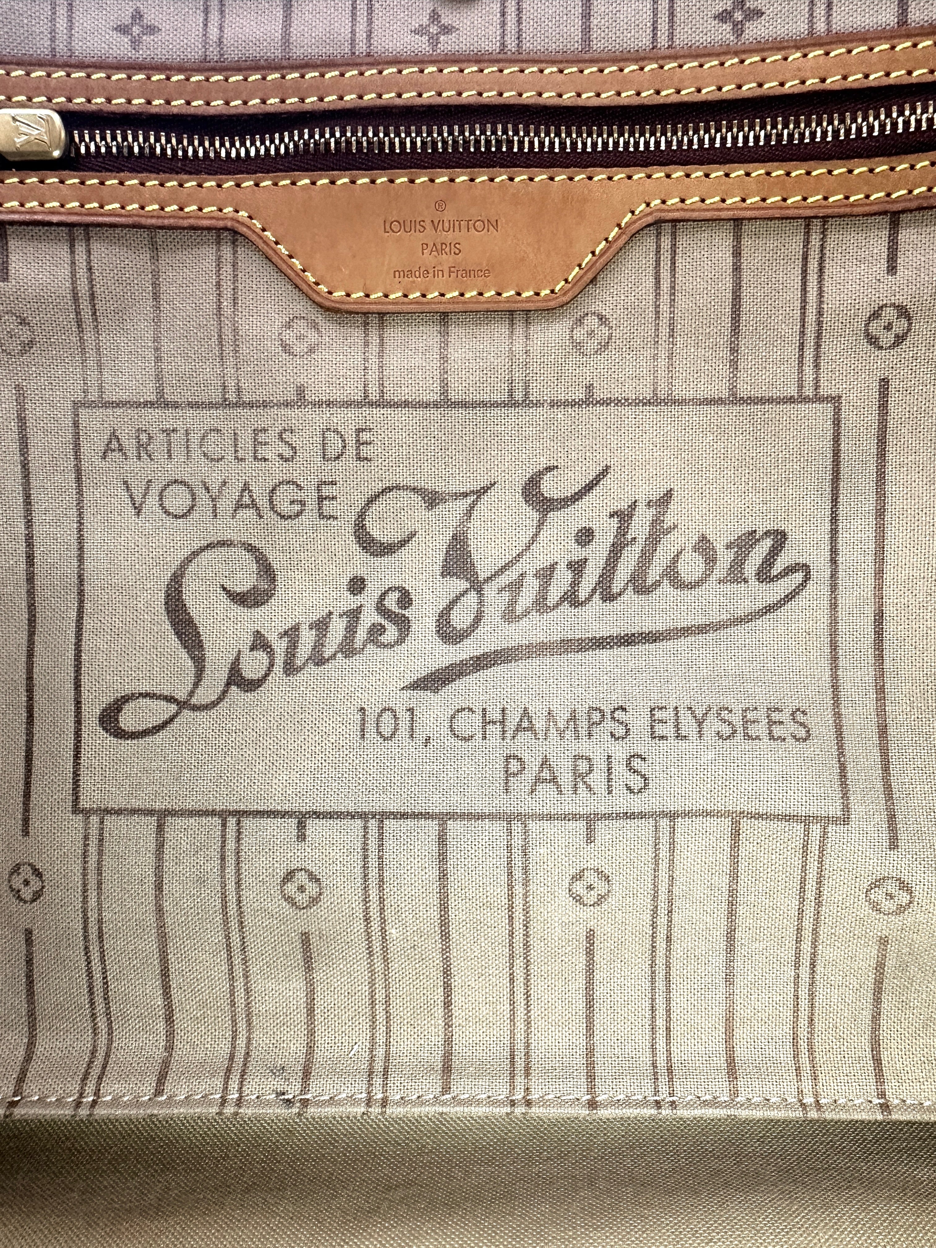 Louis Vuitton Neverfull Monogram Canvas Shoulder Bag LV2683
