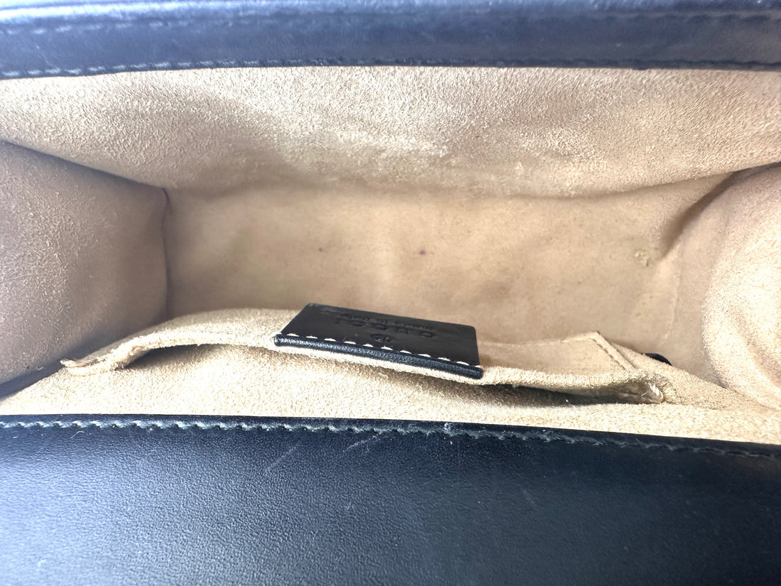 Gucci Padlock Black  Guccissima Leather Shoulder Bag GG949