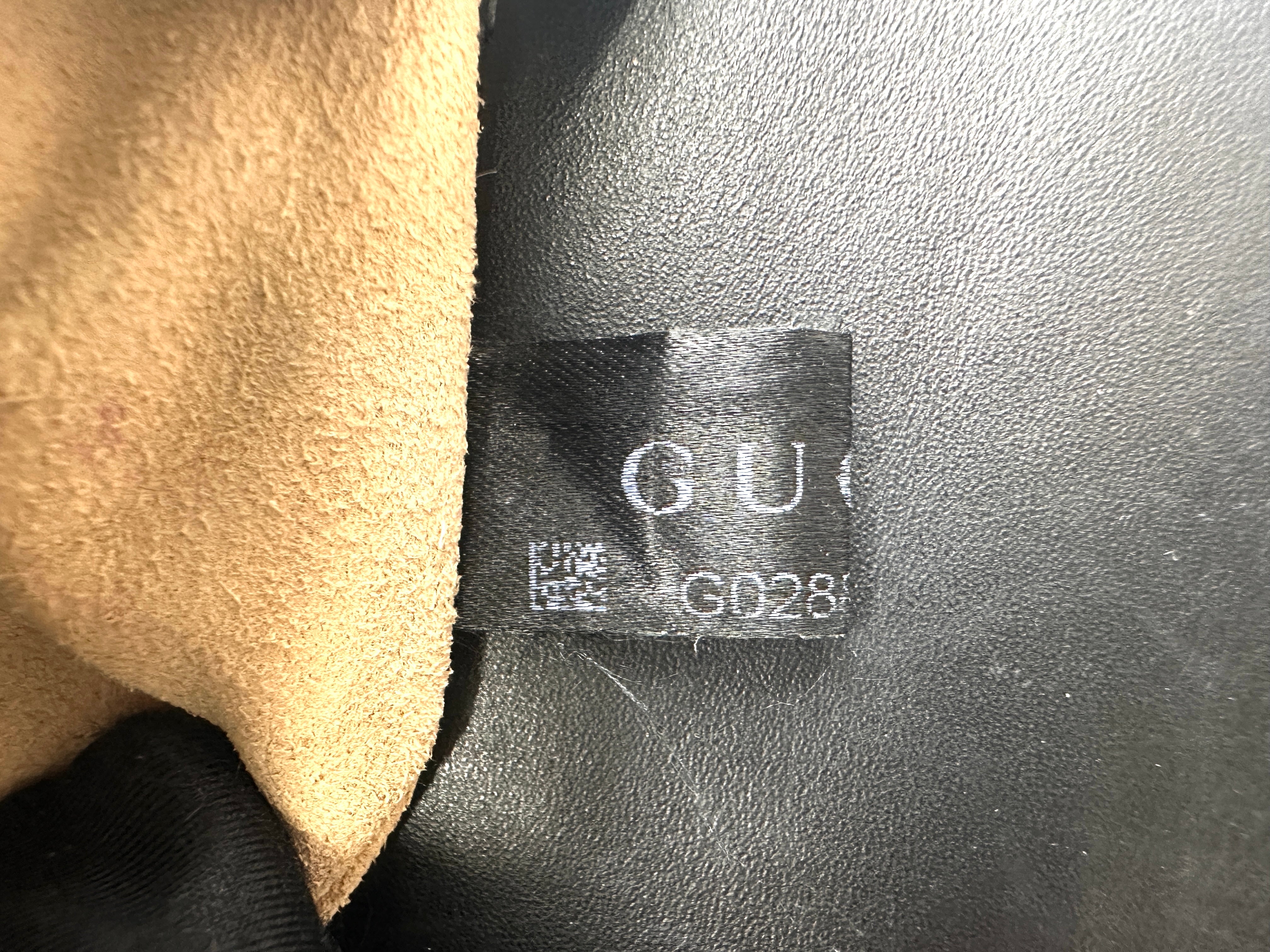 Gucci Padlock Black  Guccissima Leather Shoulder Bag GG949
