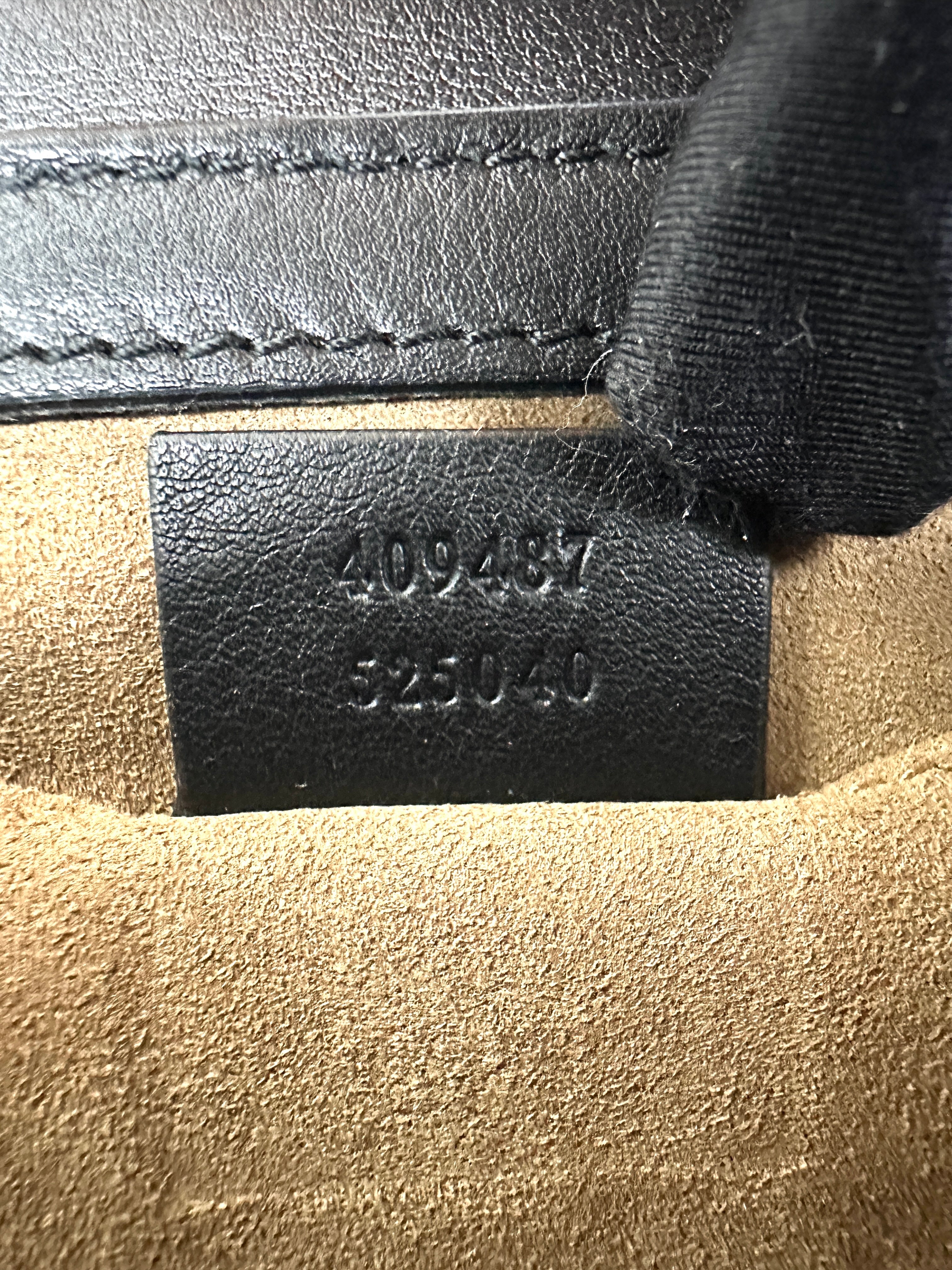 Gucci Padlock GG Canvas & Black Leather Small Size Shoulder Bag GG951