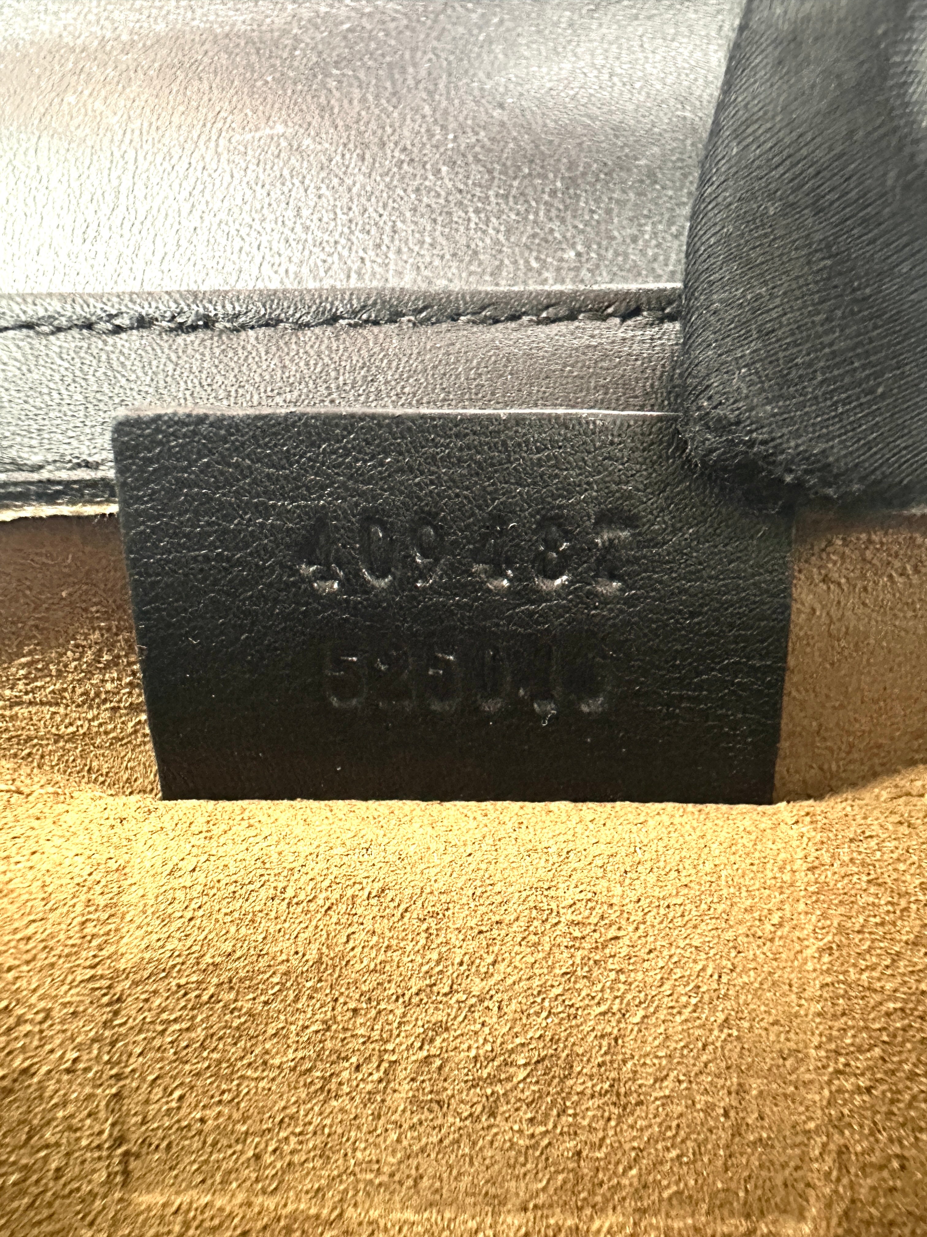 Gucci Padlock GG Canvas & Black Leather Small Size Shoulder Bag GG950
