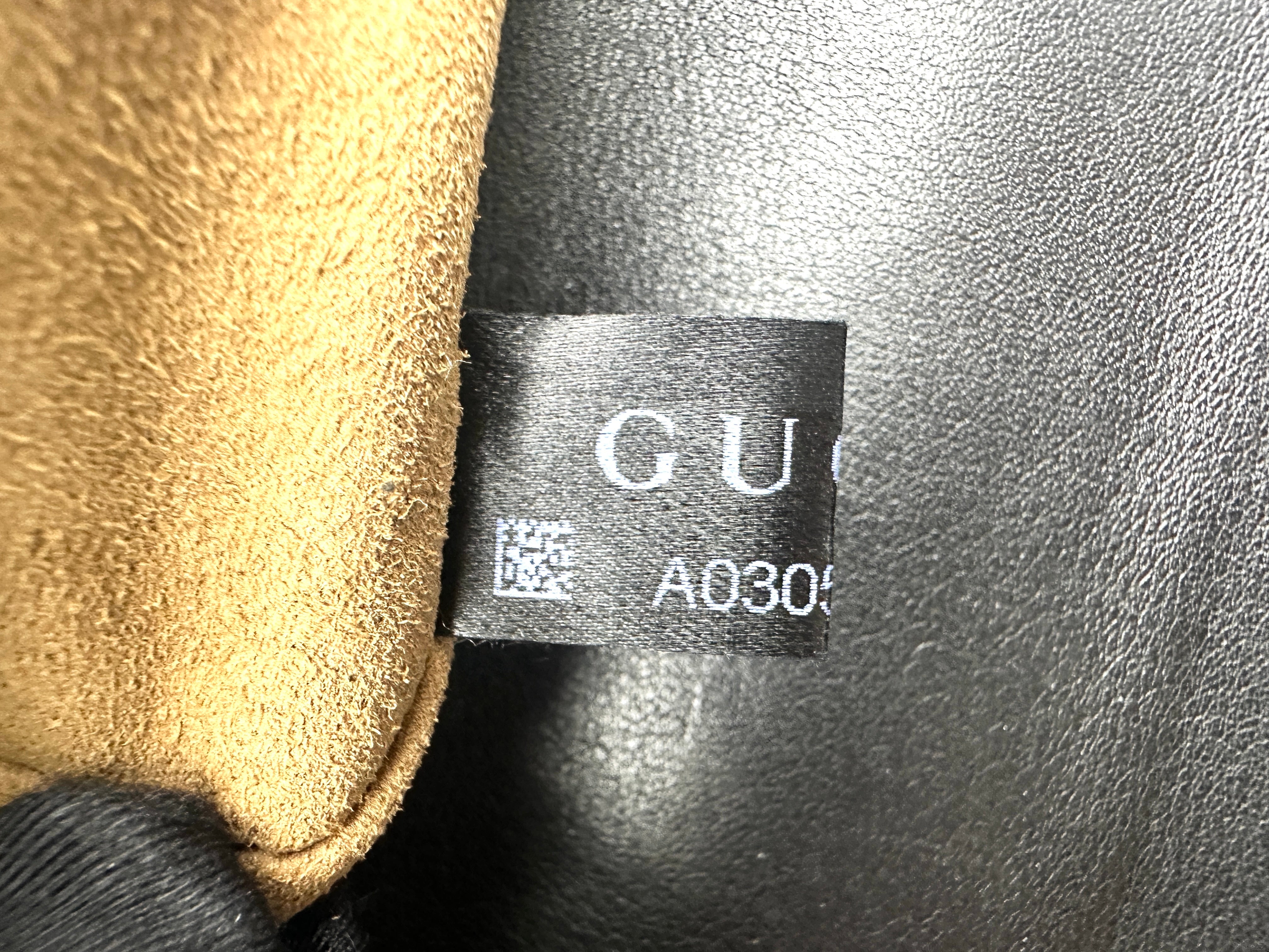 Gucci Padlock GG Canvas & Black Leather Small Size Shoulder Bag GG950