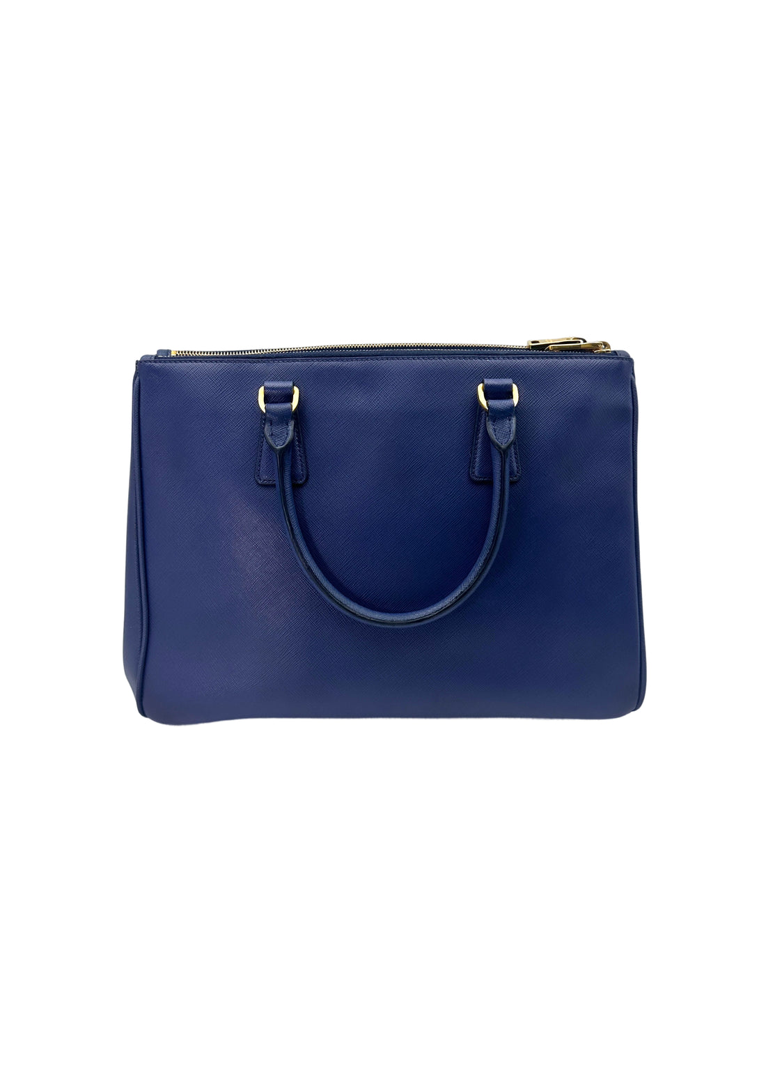 Prada Galleria Navy Saffiano Leather Handle Bag PR318