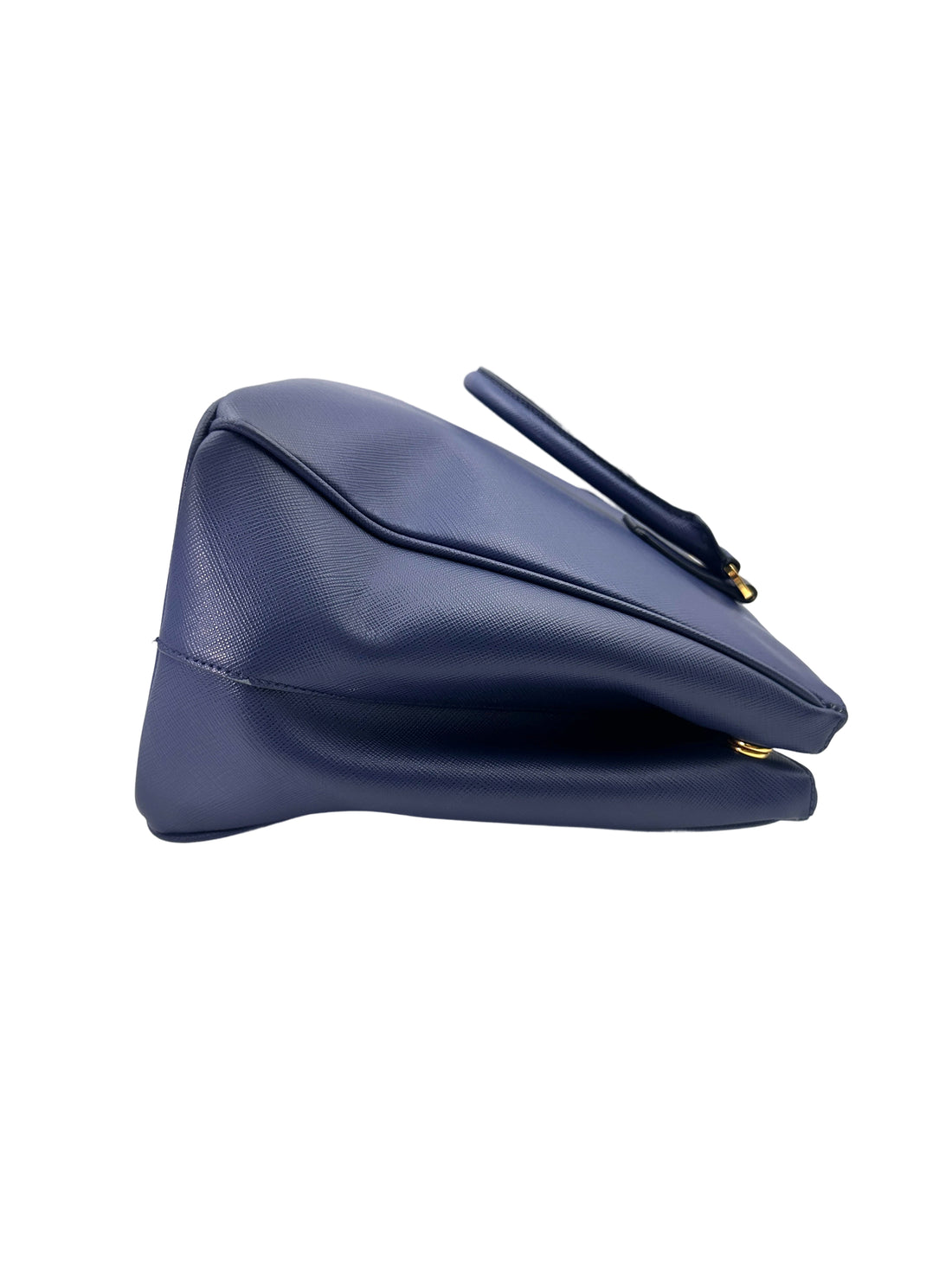 Prada Galleria Navy Saffiano Leather Handle Bag PR318