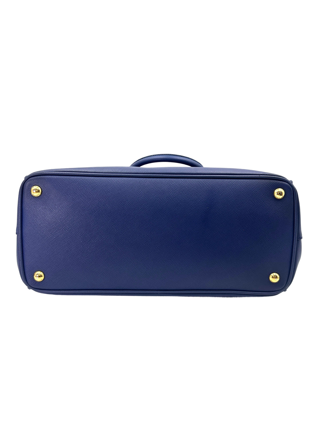 Prada Galleria Navy Saffiano Leather Handle Bag PR318