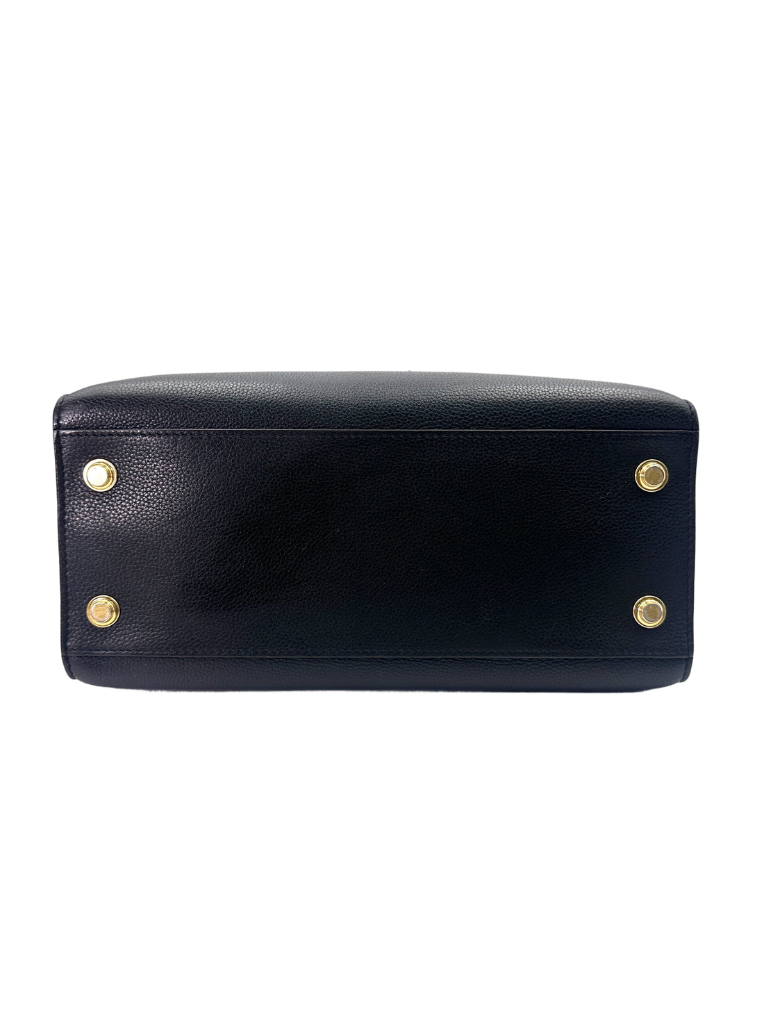 Louis Vuitton City Steamer MM Black Grained Leather Handle Bag LV2696