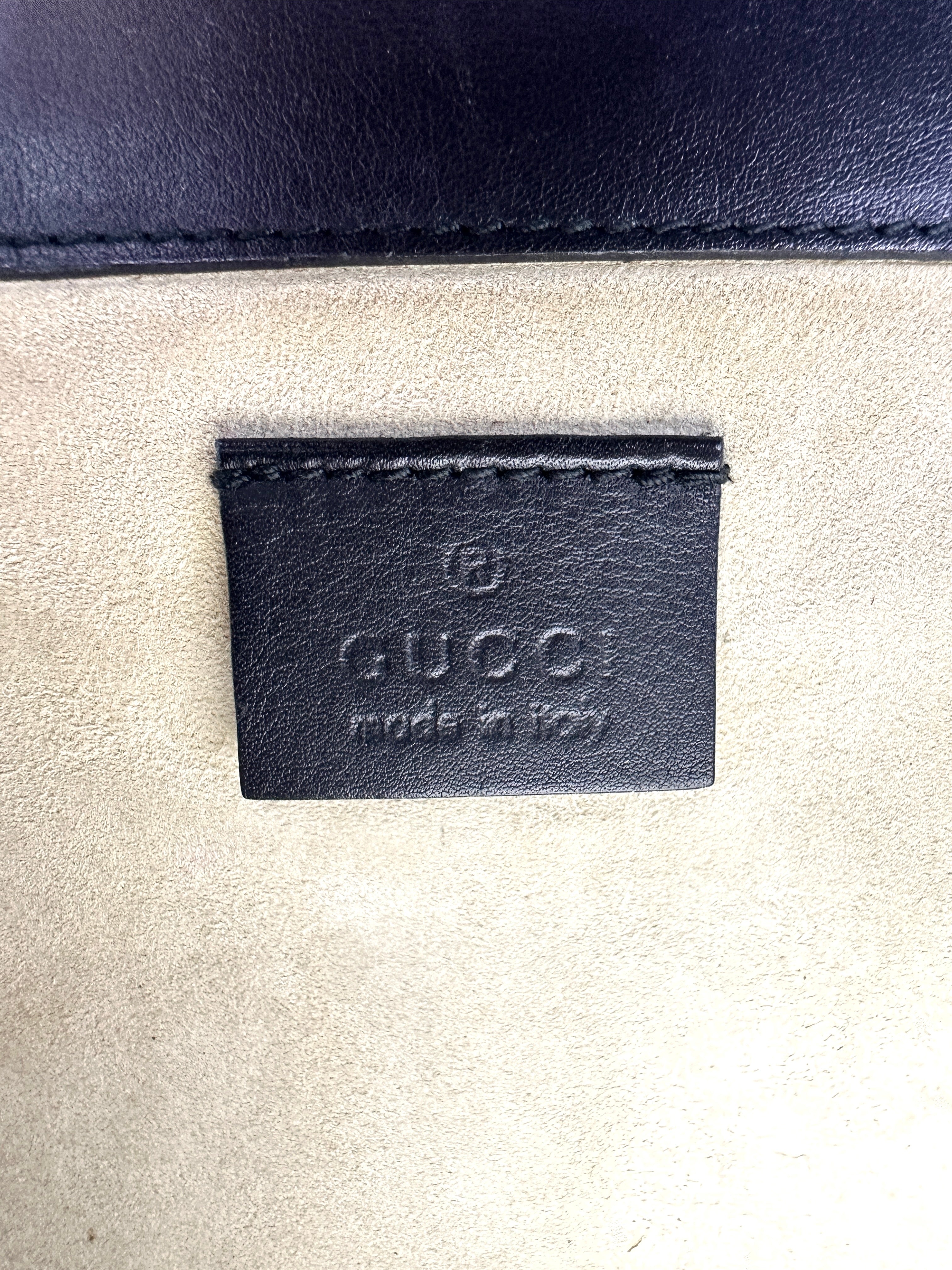 Gucci Dionysus Black Python Leather Shoulder Bag GG953