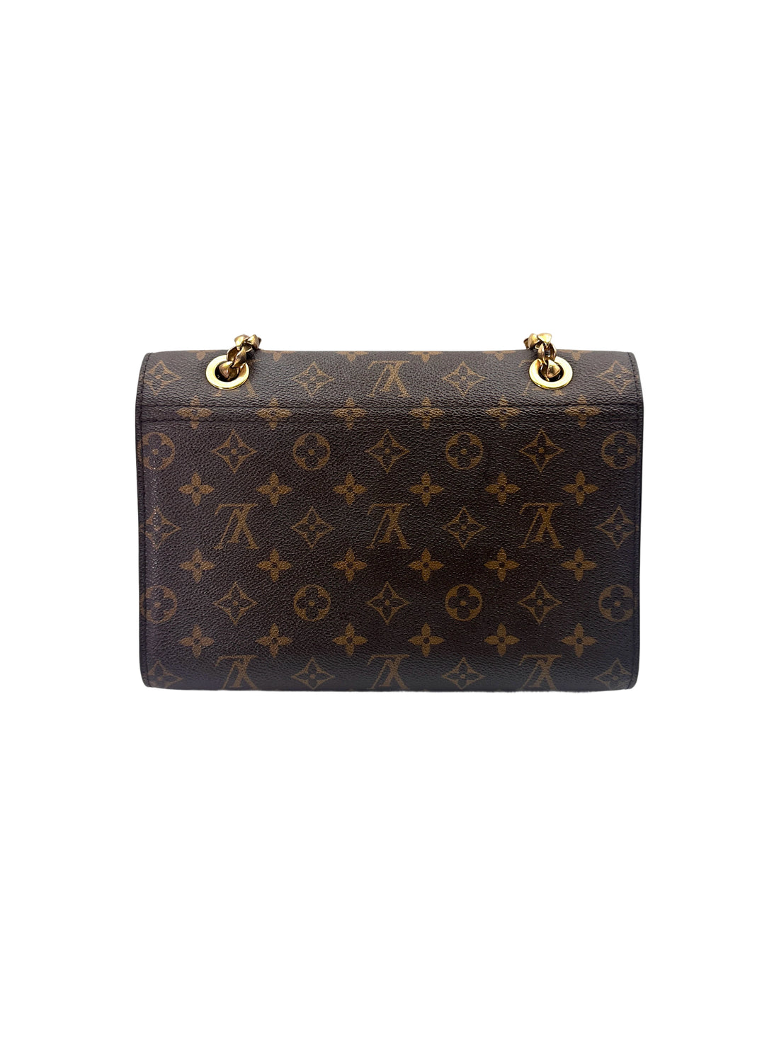 Louis Vuitton Victoire Monogram Canvas & Black Leather Chain Shoulder Bag LV2689