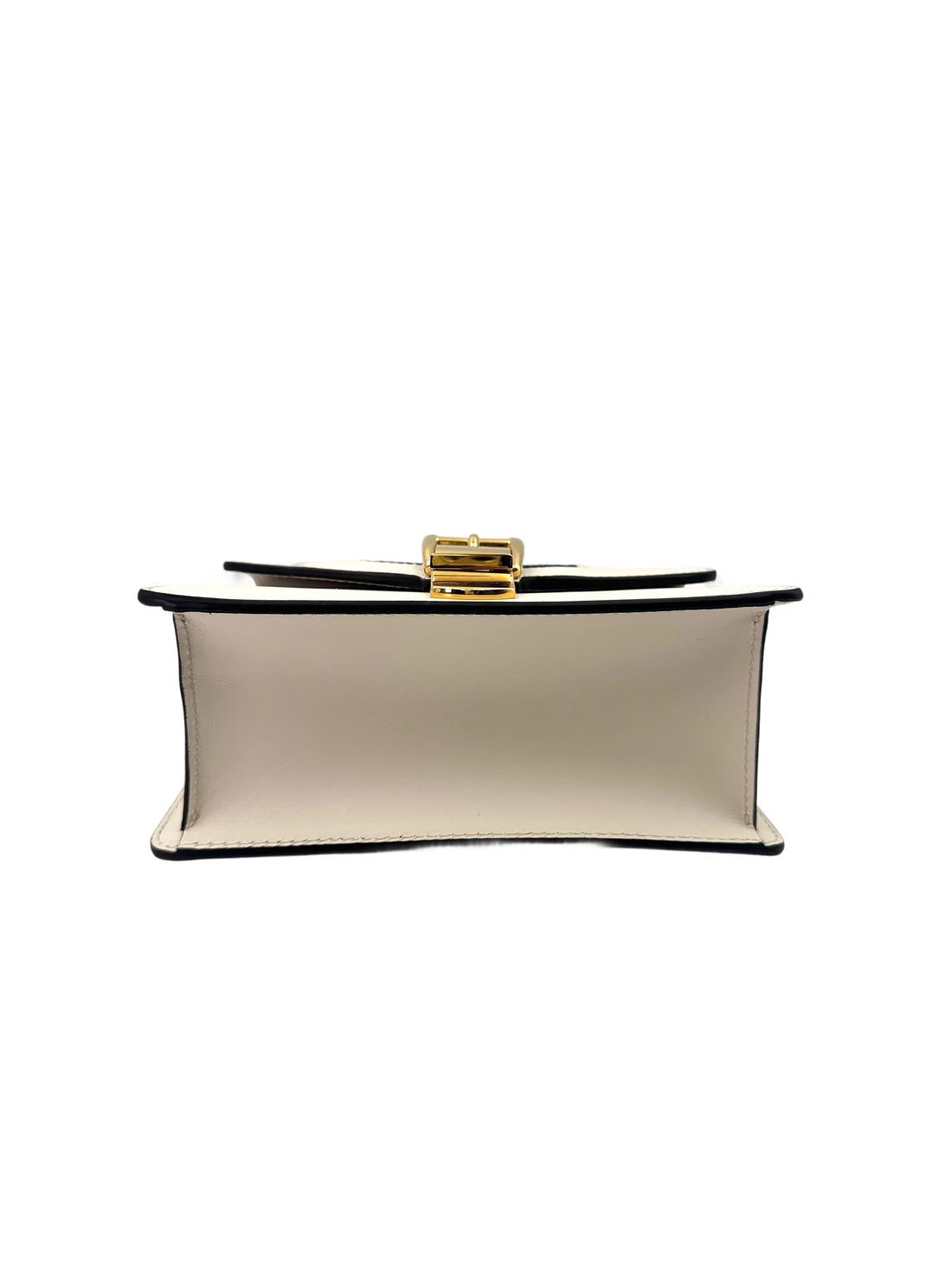 Gucci Sylvie White Leather Small Size Shoulder Bag GG952