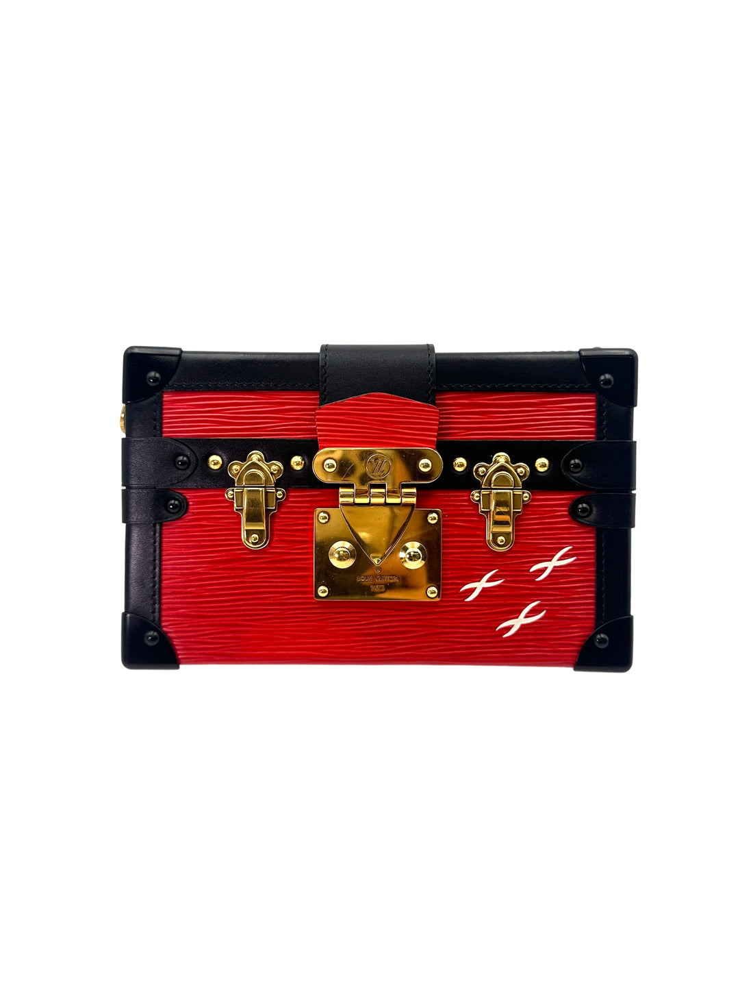 Louis Vuitton Petite Malle Red Epi Leather Shoulder Bag LV2687