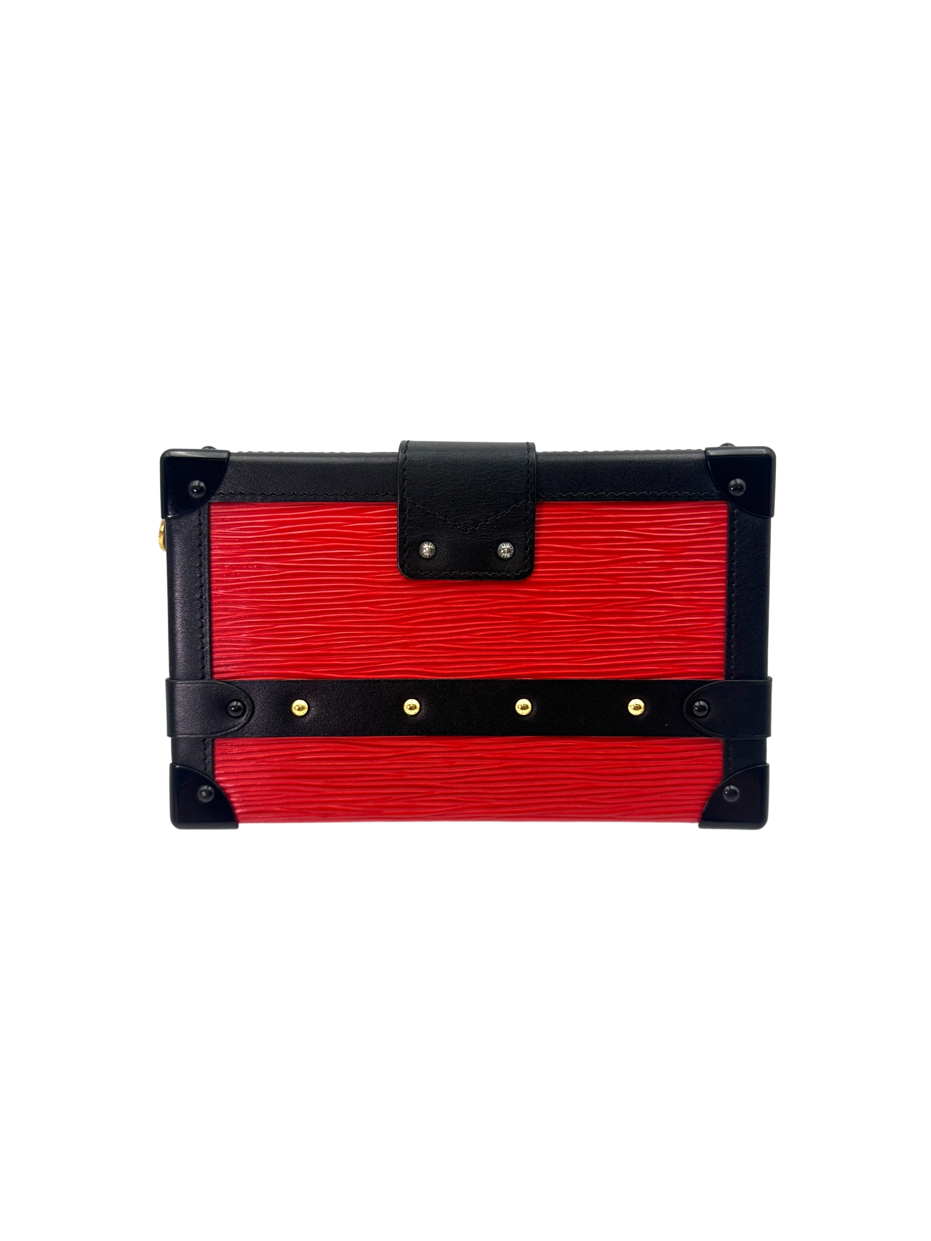Louis Vuitton Petite Malle Red Epi Leather Shoulder Bag LV2687