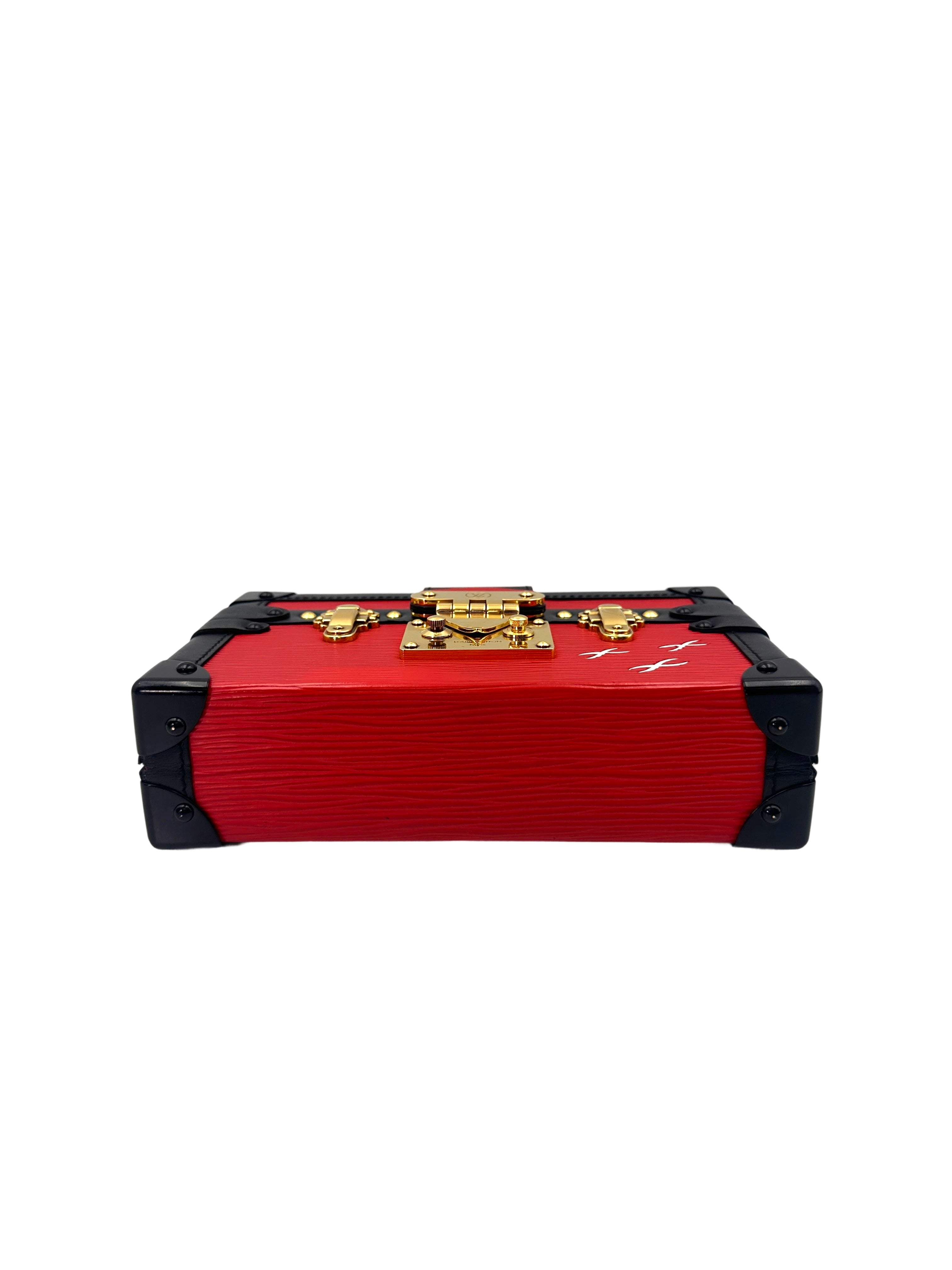 Louis Vuitton Petite Malle Red Epi Leather Shoulder Bag LV2687