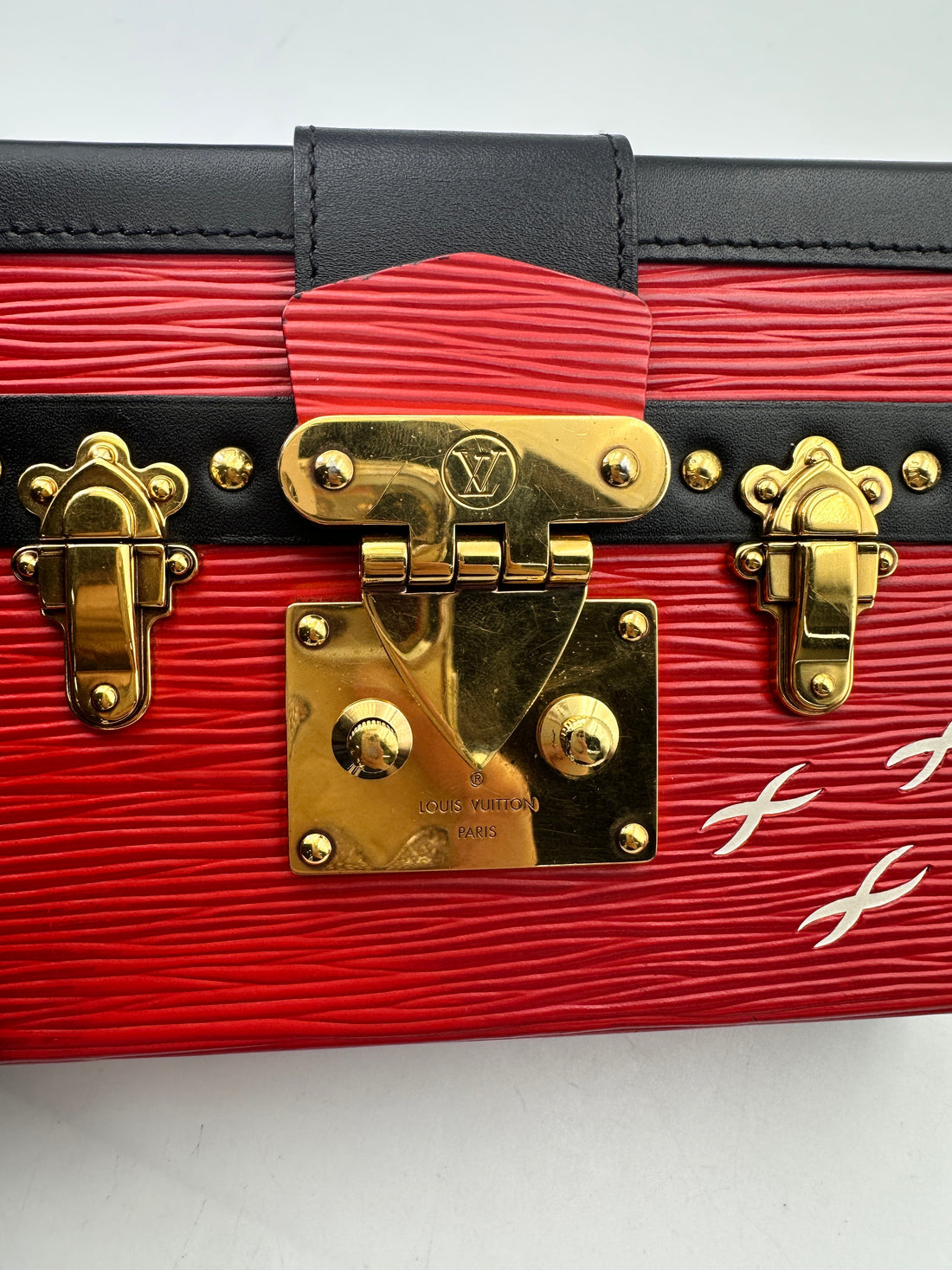 Louis Vuitton Petite Malle Red Epi Leather Shoulder Bag LV2687