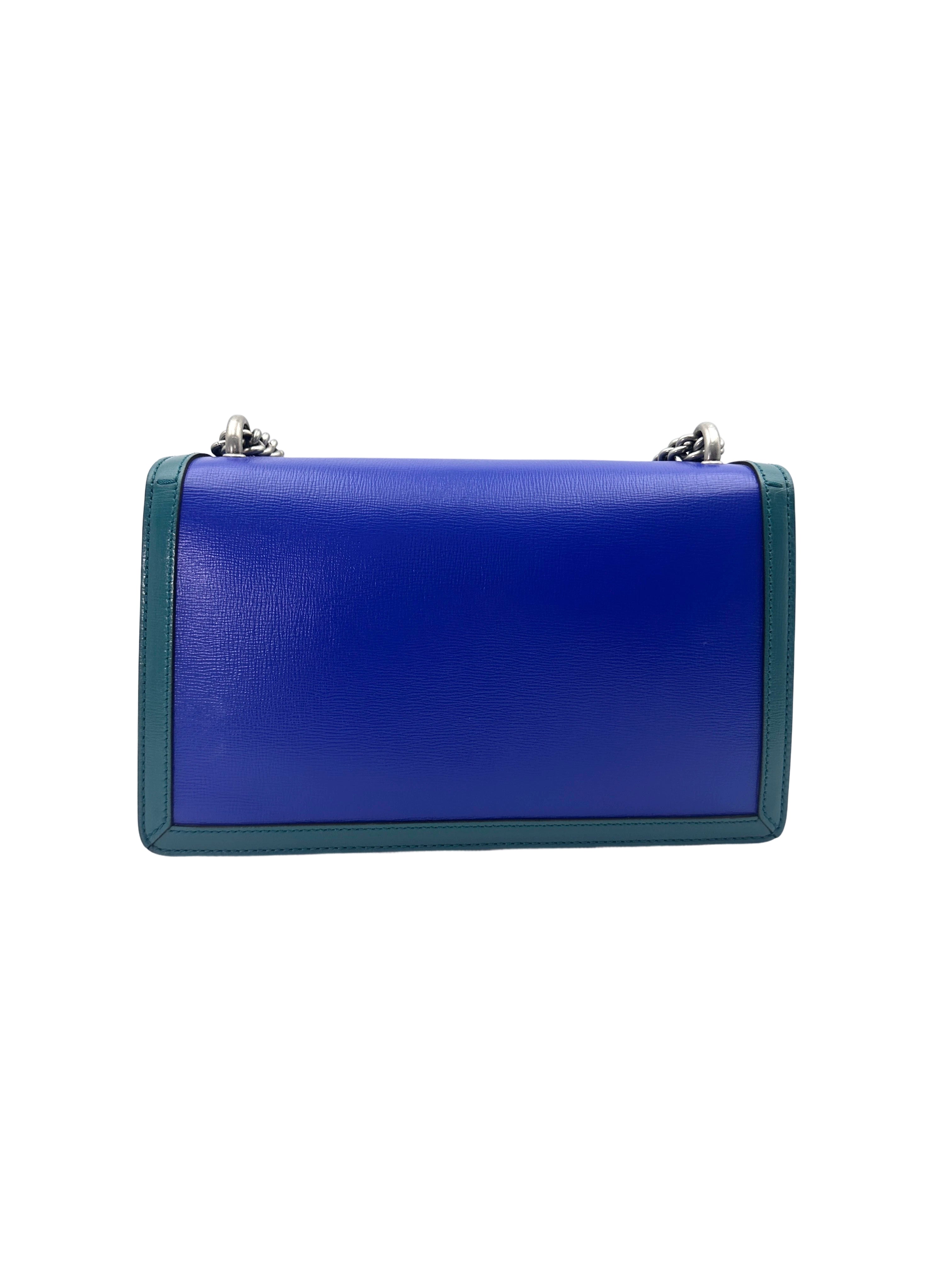 Gucci Dionysus Green/Blue Leather Shoulder Bag GG954